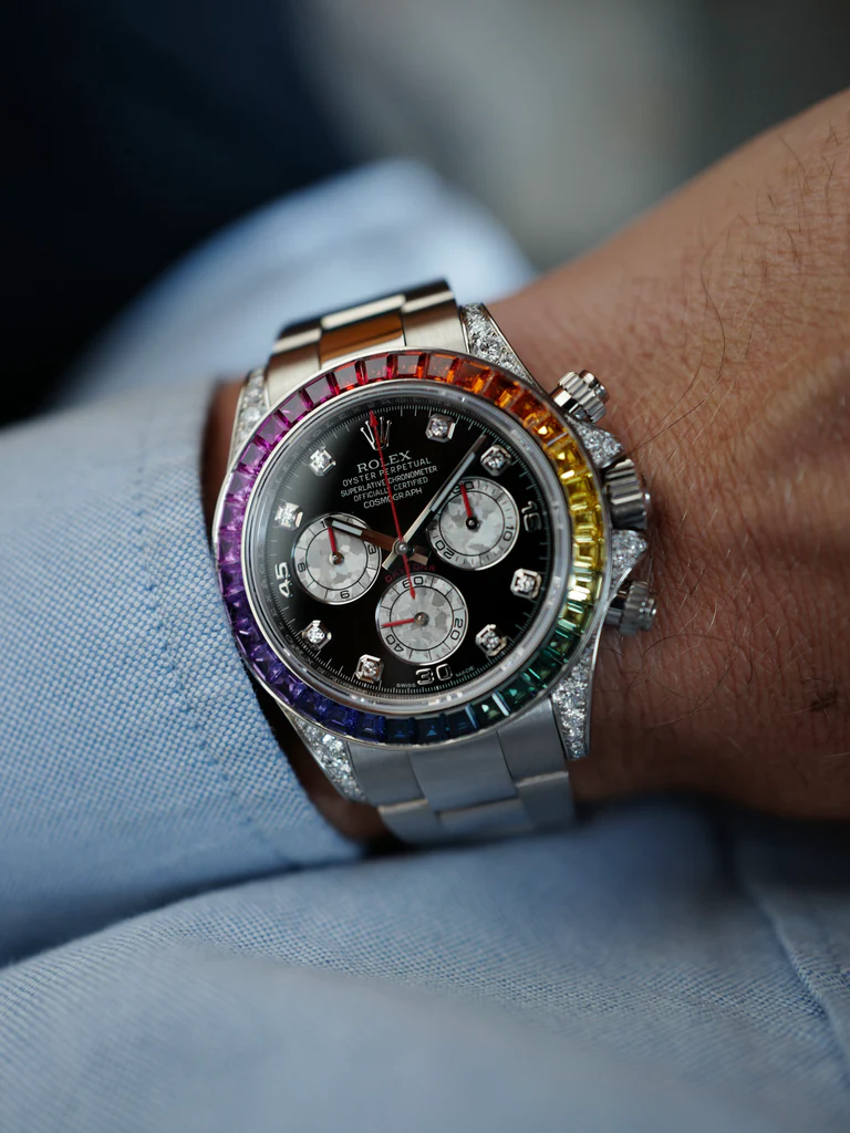 Rolex's first vintage rainbow Daytona to be auctioned for over CHF 3 million