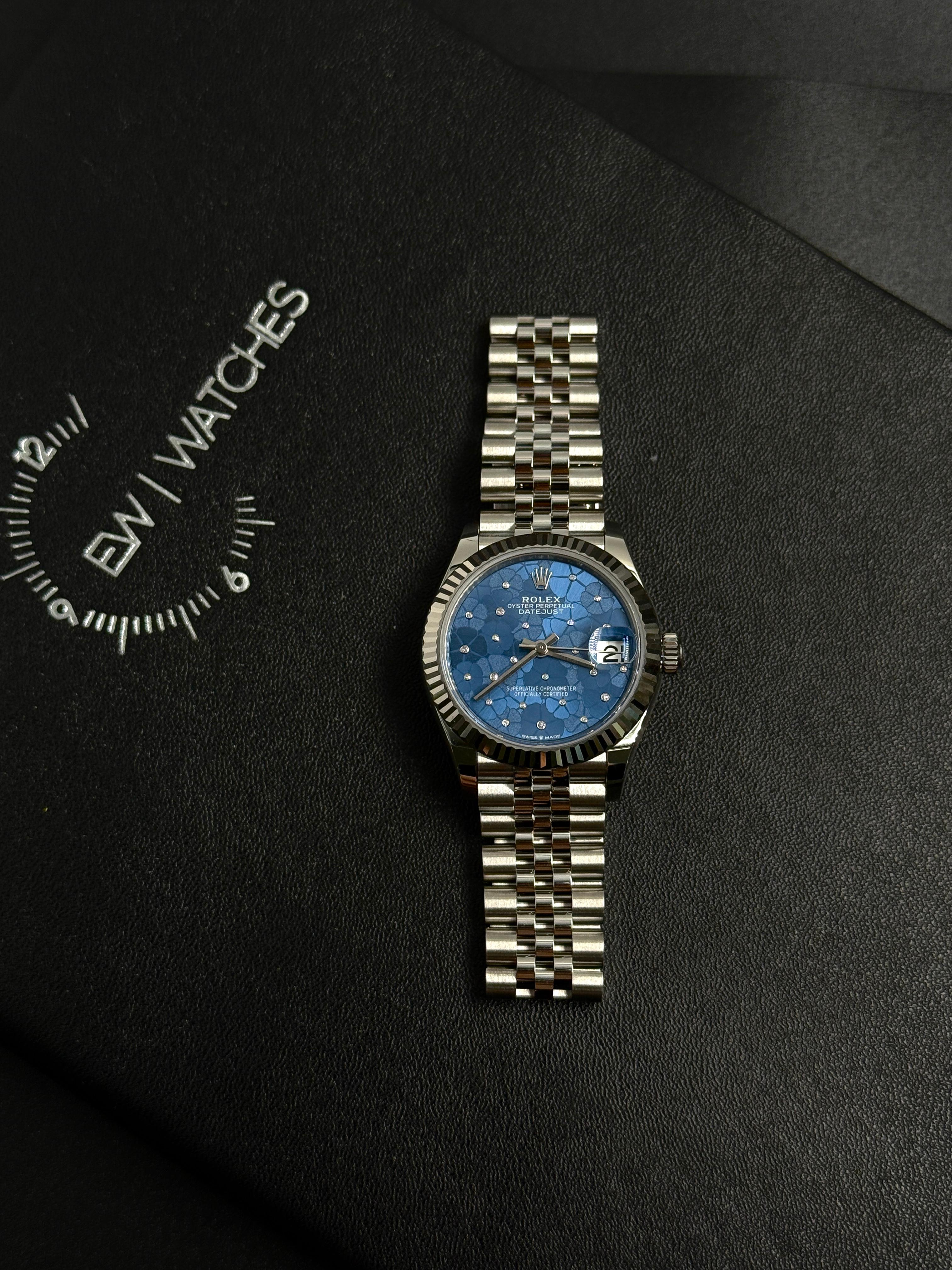 Rolex Datejust 31 278274 Blue Floral Jubilee 2025