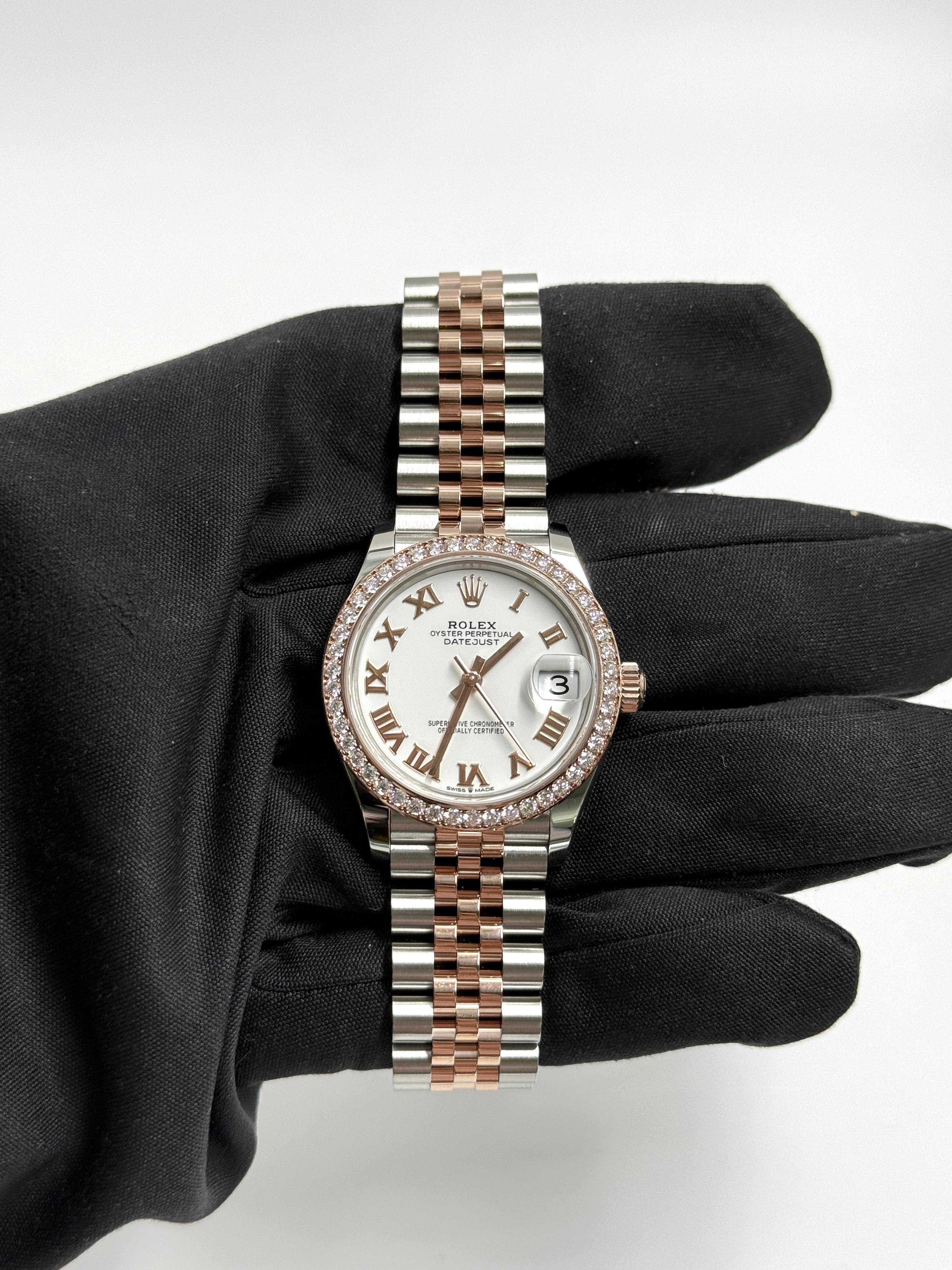 ROLEX Datejust 31MM 278381RBR WHITE ROMAN JUB