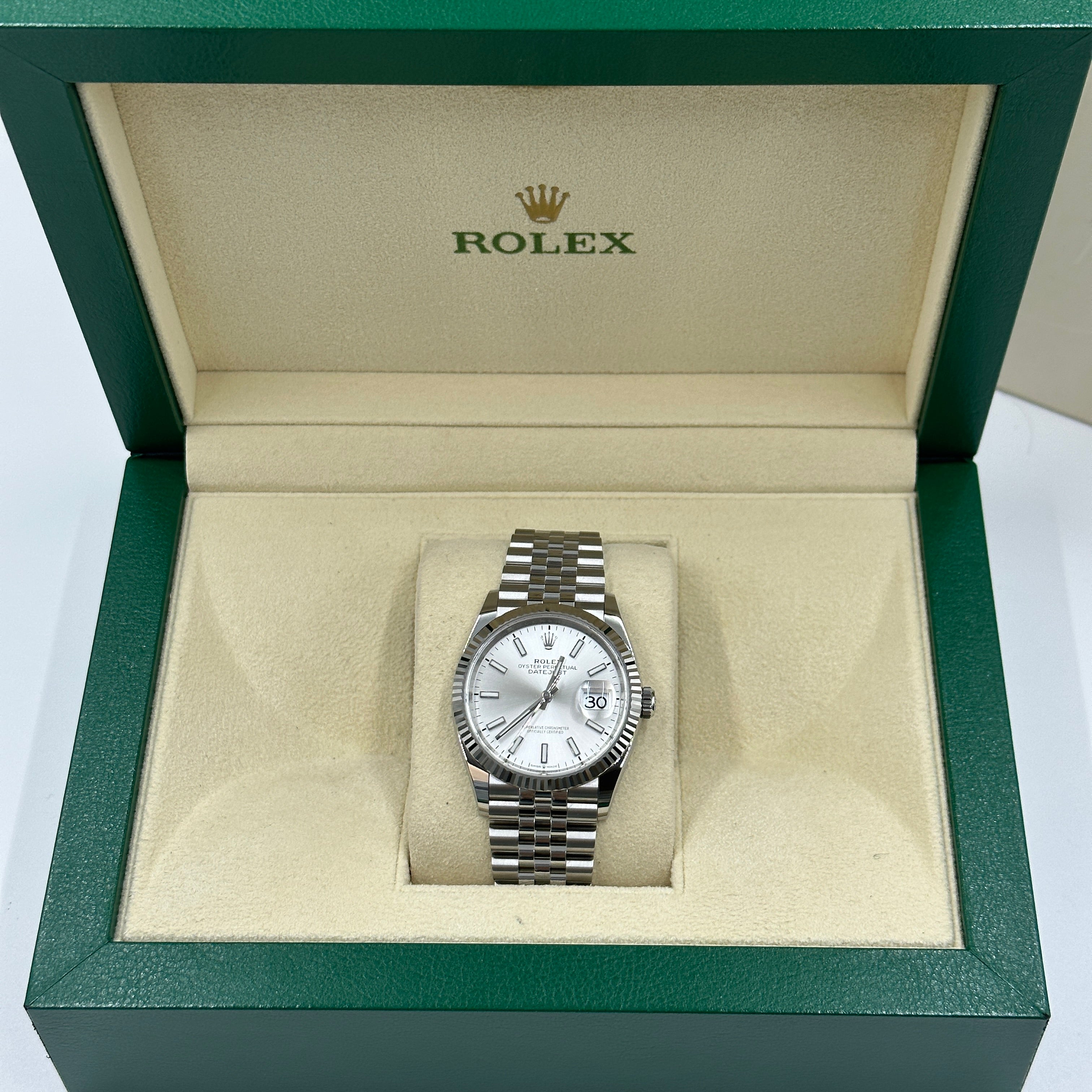 Rolex Datejust 36 126234 Silver Index Jubilee 2025
