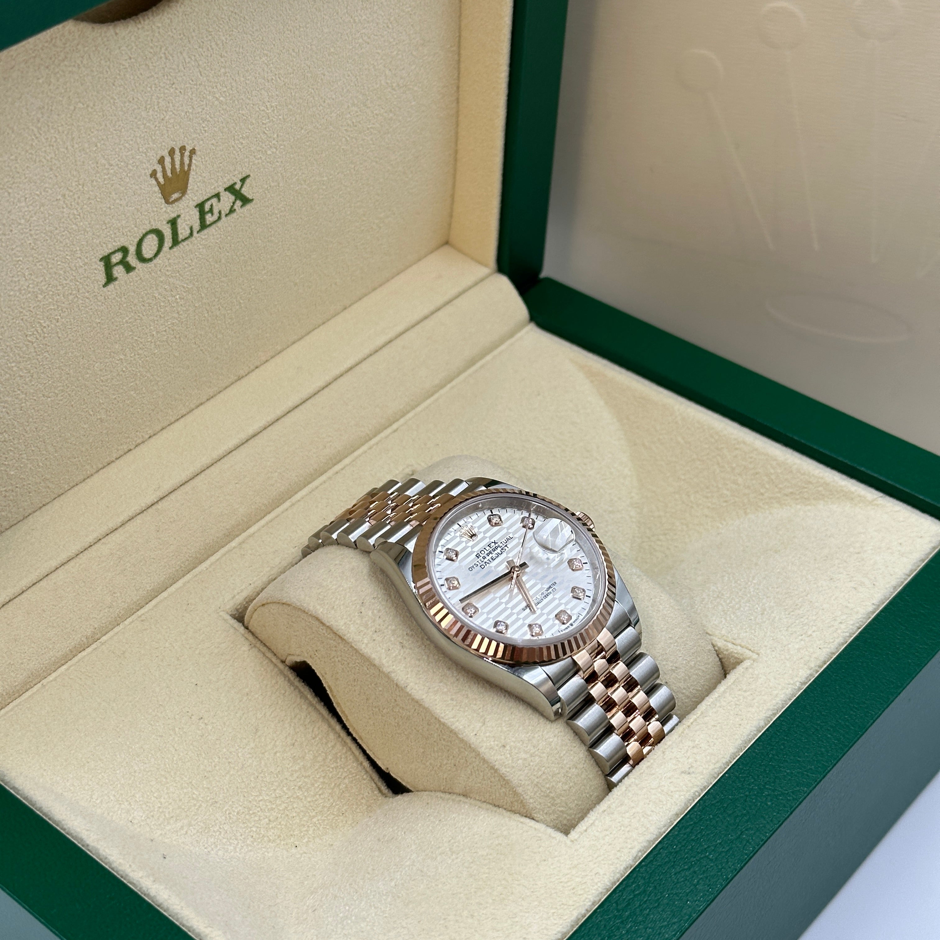 Rolex Datejust 36 126231G Silver Fluted Jubilee 2024