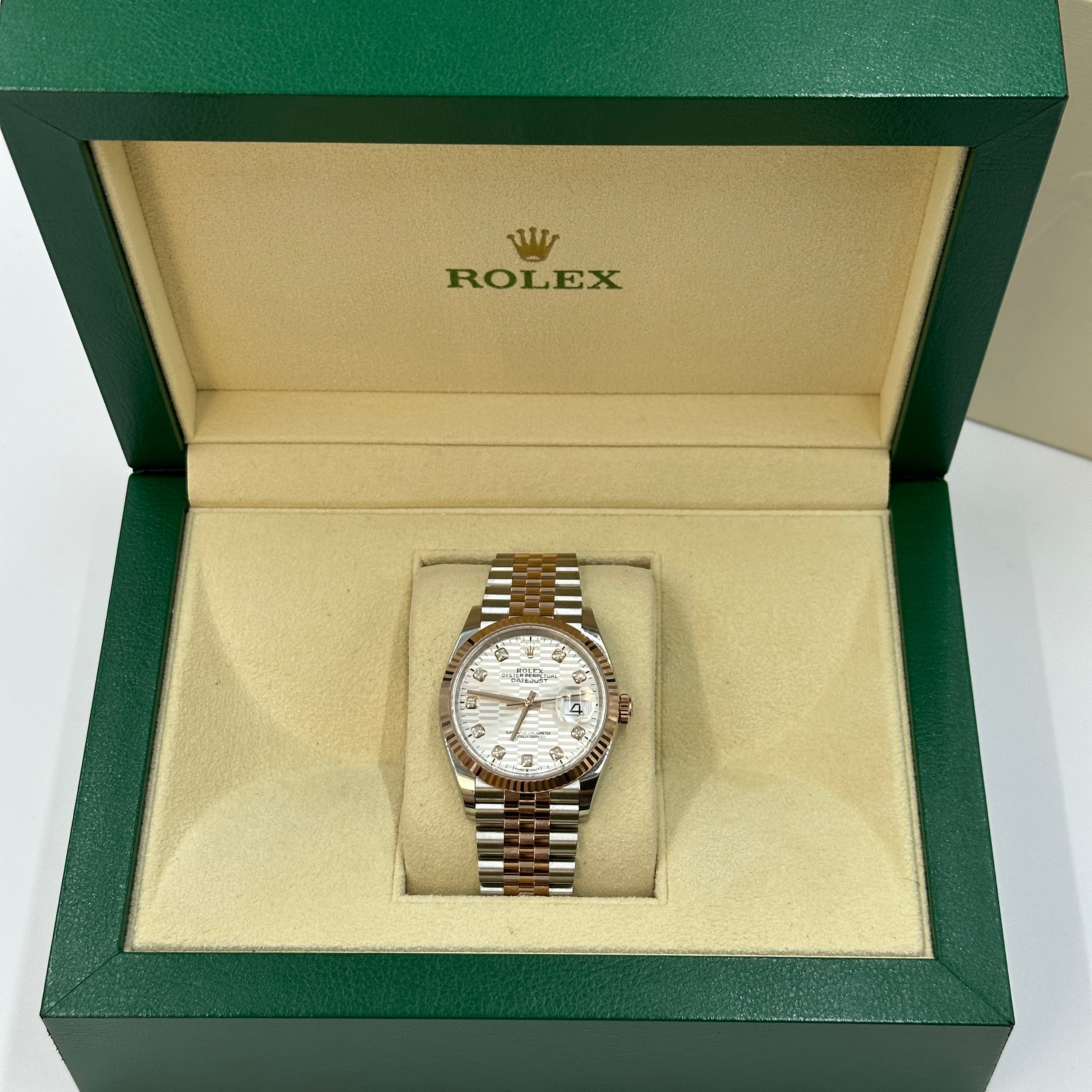 Rolex Datejust 36 126231G Silver Fluted Jubilee 2024