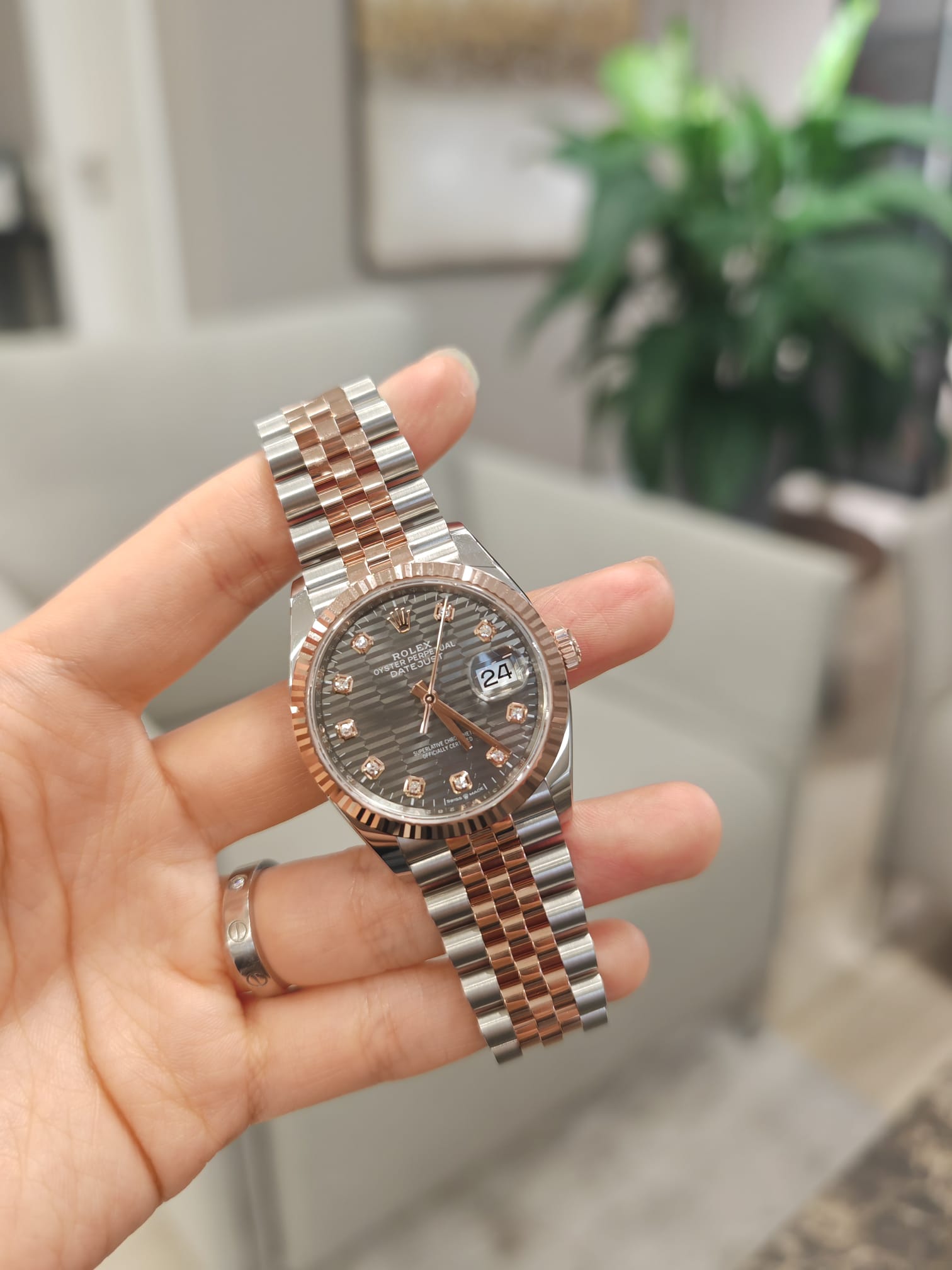 Rolex Datejust 36 126231G Grey Fluted Oyster 2024