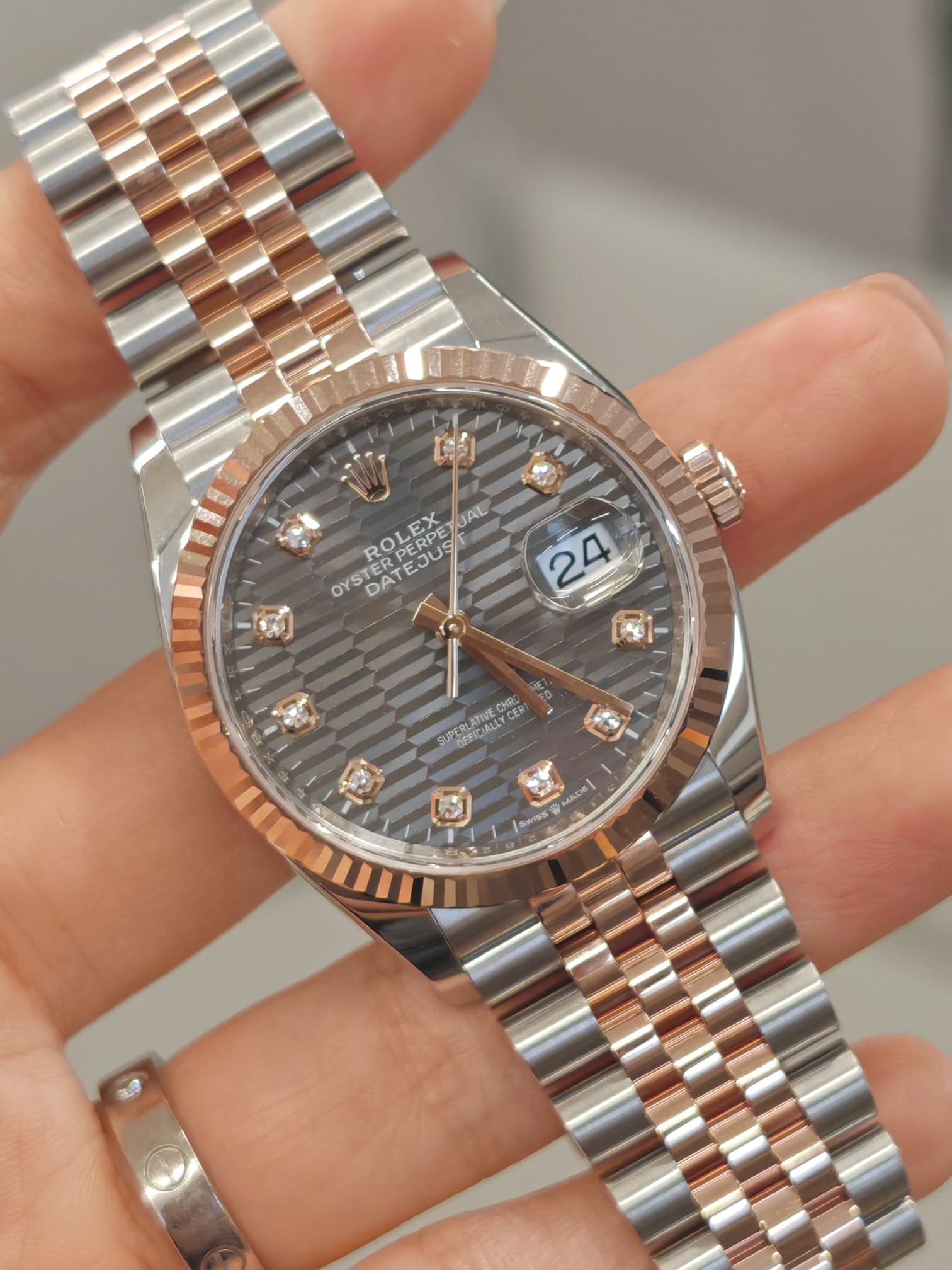 Rolex Datejust 36 126231G Grey Fluted Oyster 2024