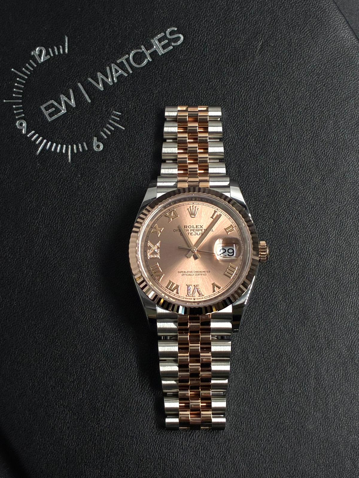 Rolex Datejust 36 126231 Pink VIIX Roman Jubilee 2026 – EW Watches