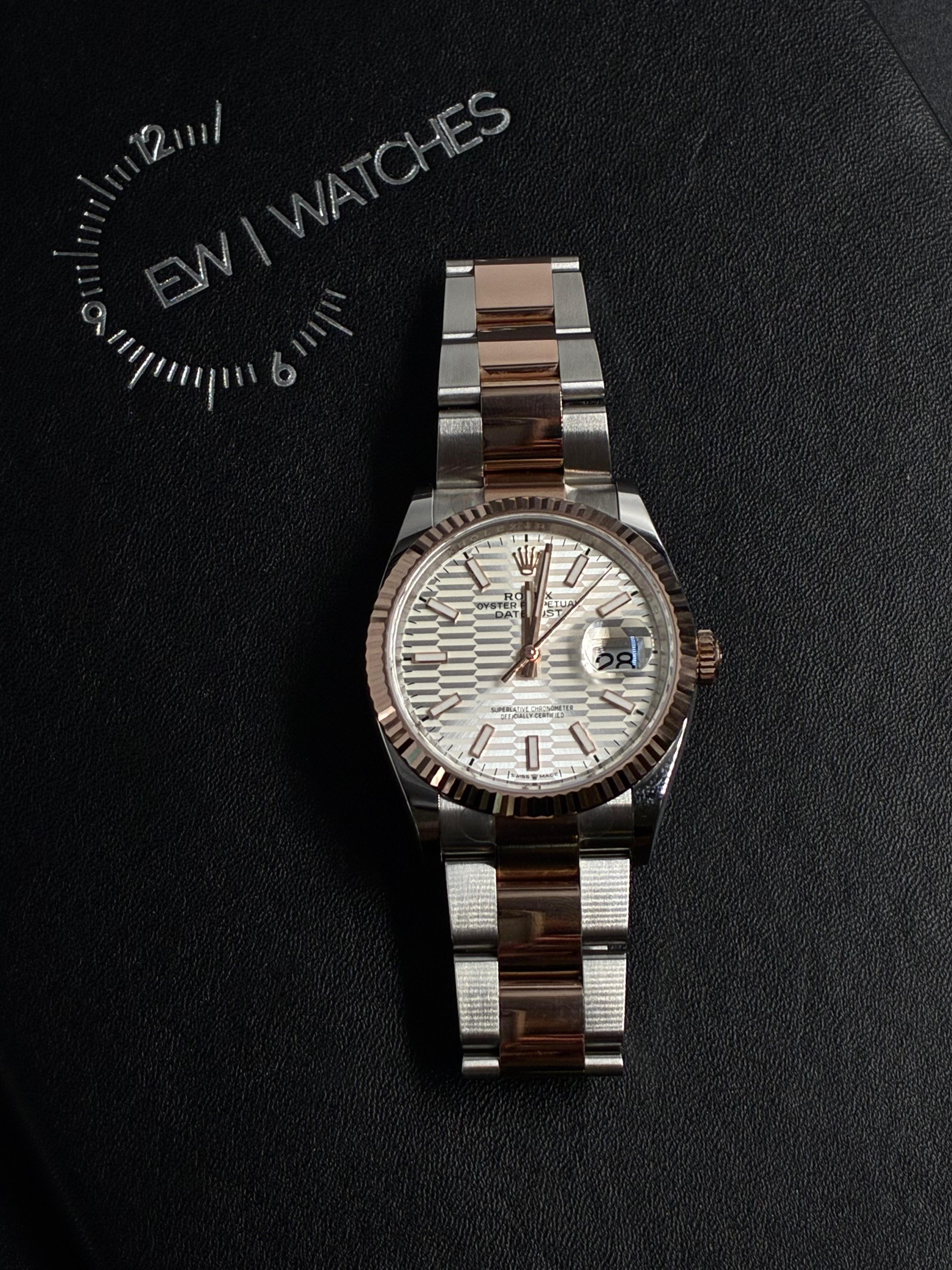 Rolex Datejust 36 126231 Silver Index Fluted Oyster 2024