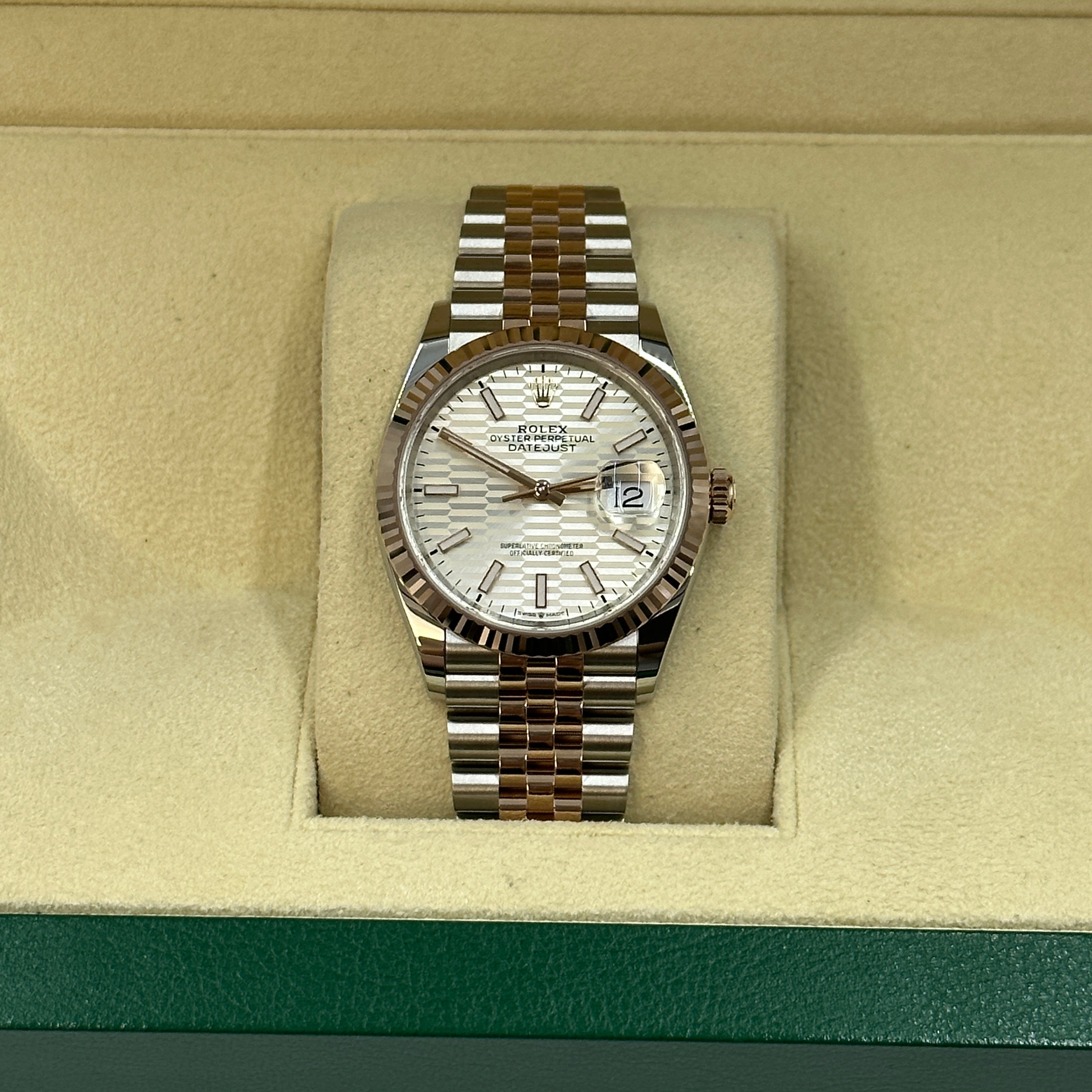 Rolex Datejust 36 126231 Silver Index Fluted Jubilee 2024