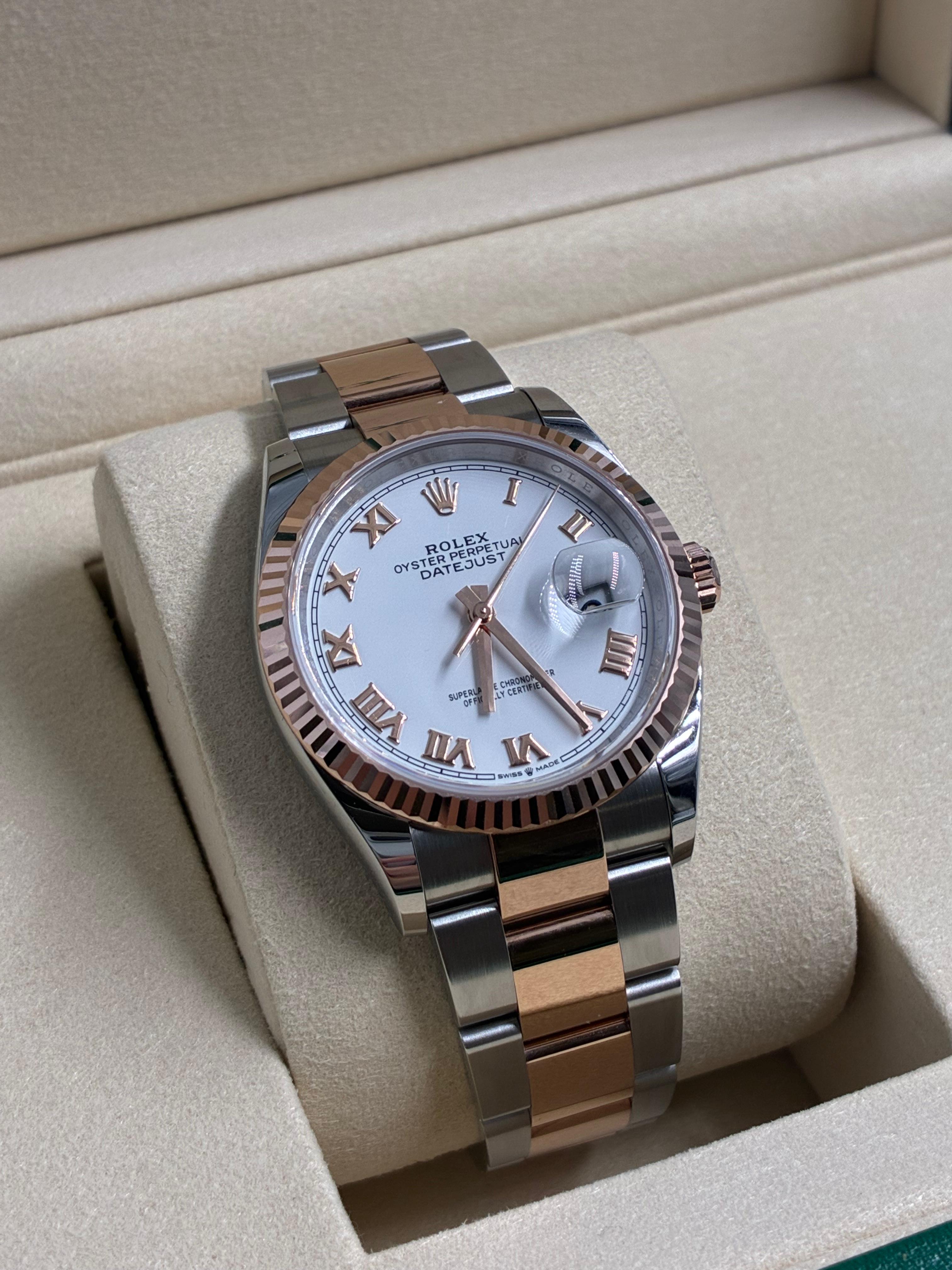Rolex Datejust 36 126231 White Roman Oyster 2026