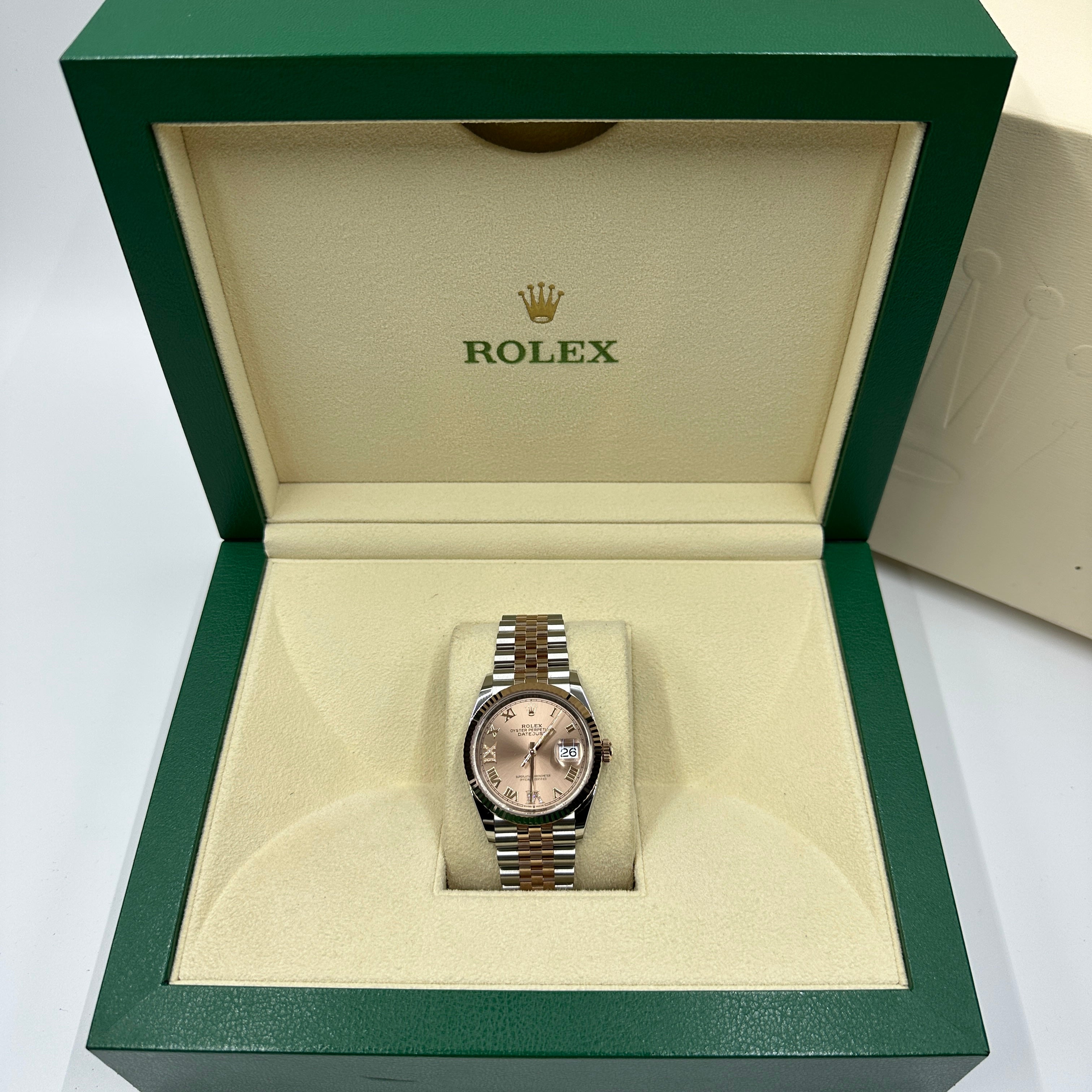 Rolex Datejust 36 126231 Pink VIIX  Roman Jubilee 2025