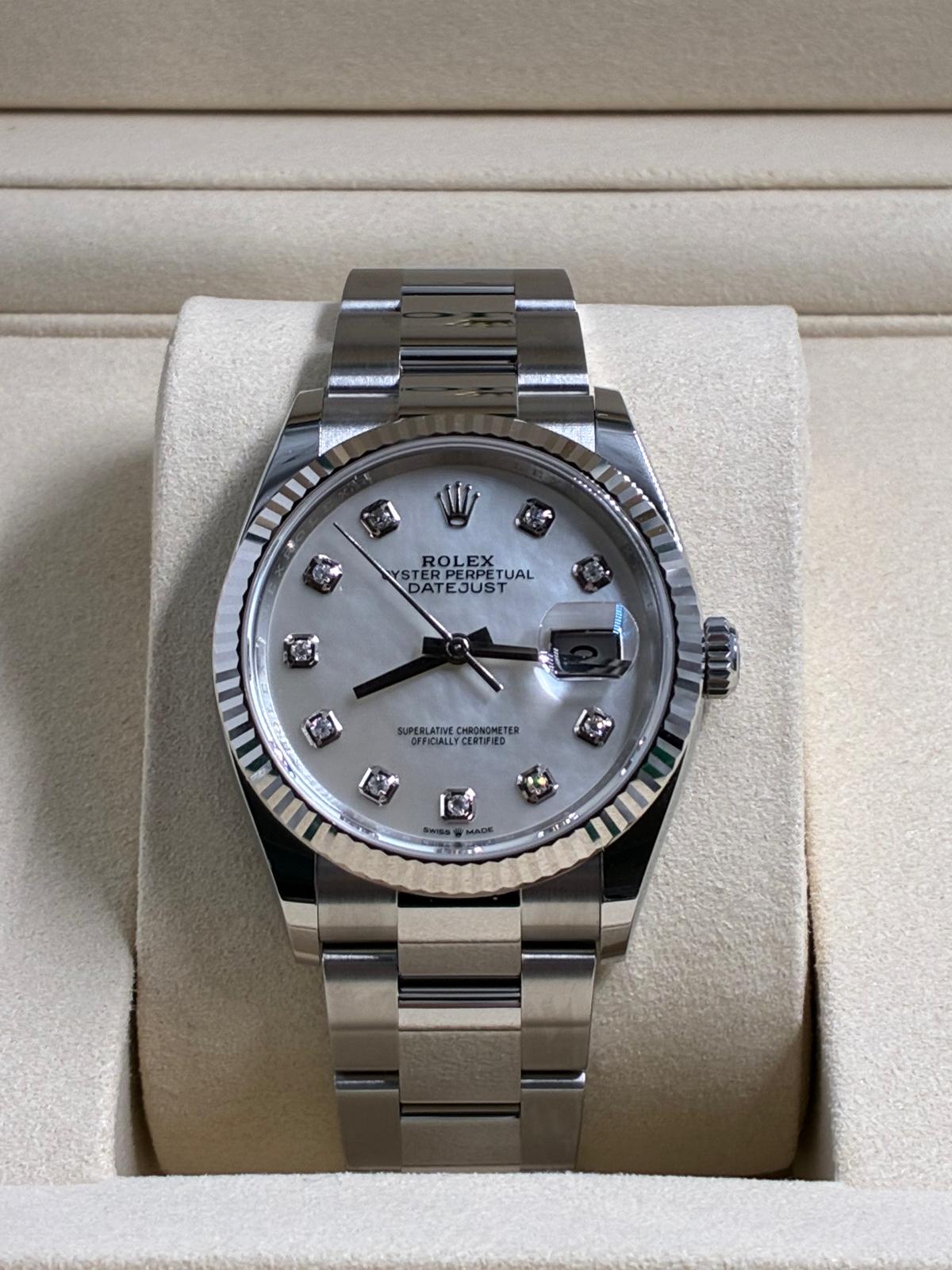 Rolex Datejust 36 126234NG White Oyster 2026