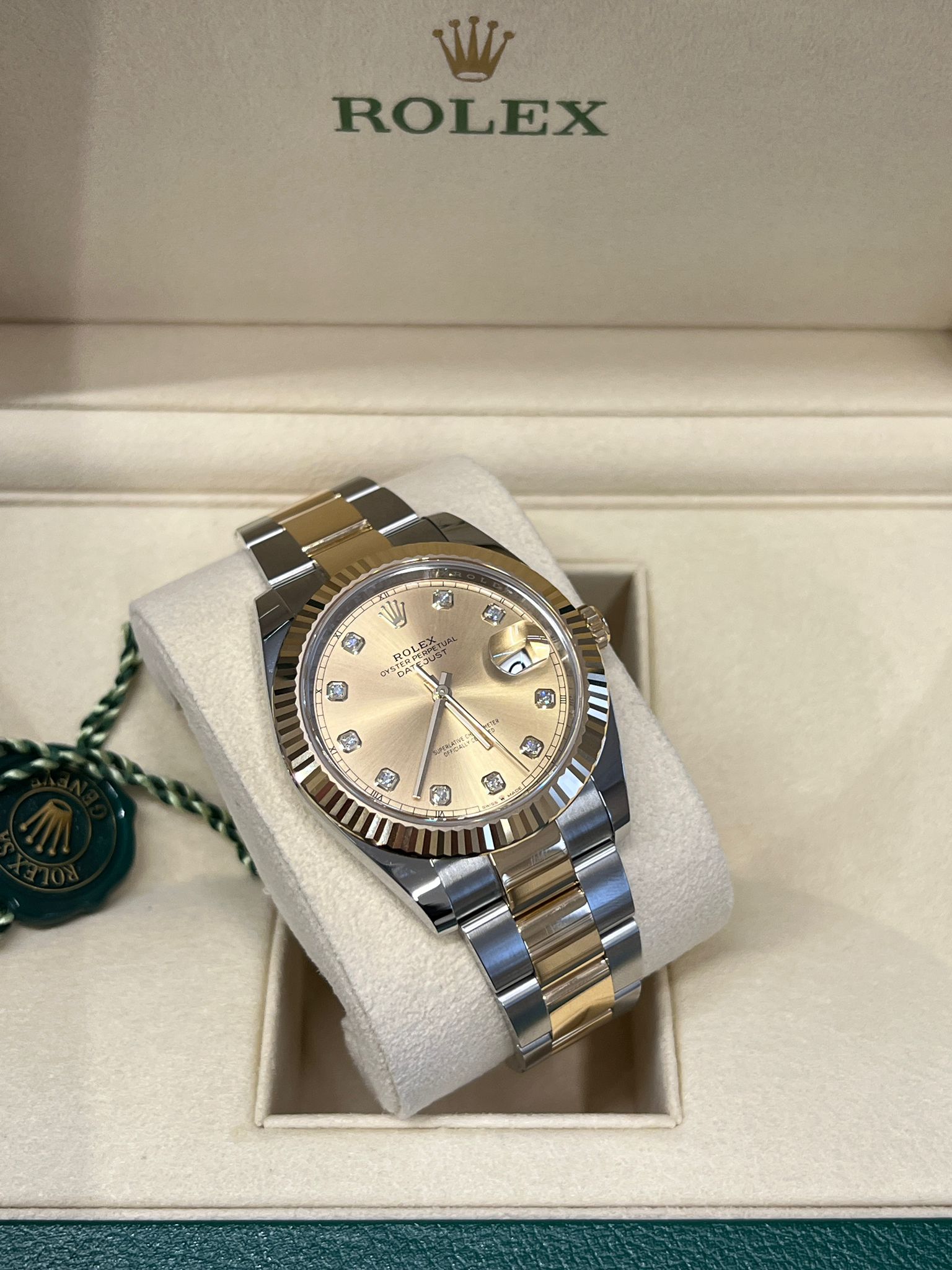Rolex Datejust 41 126333G Champ Oyster 2024