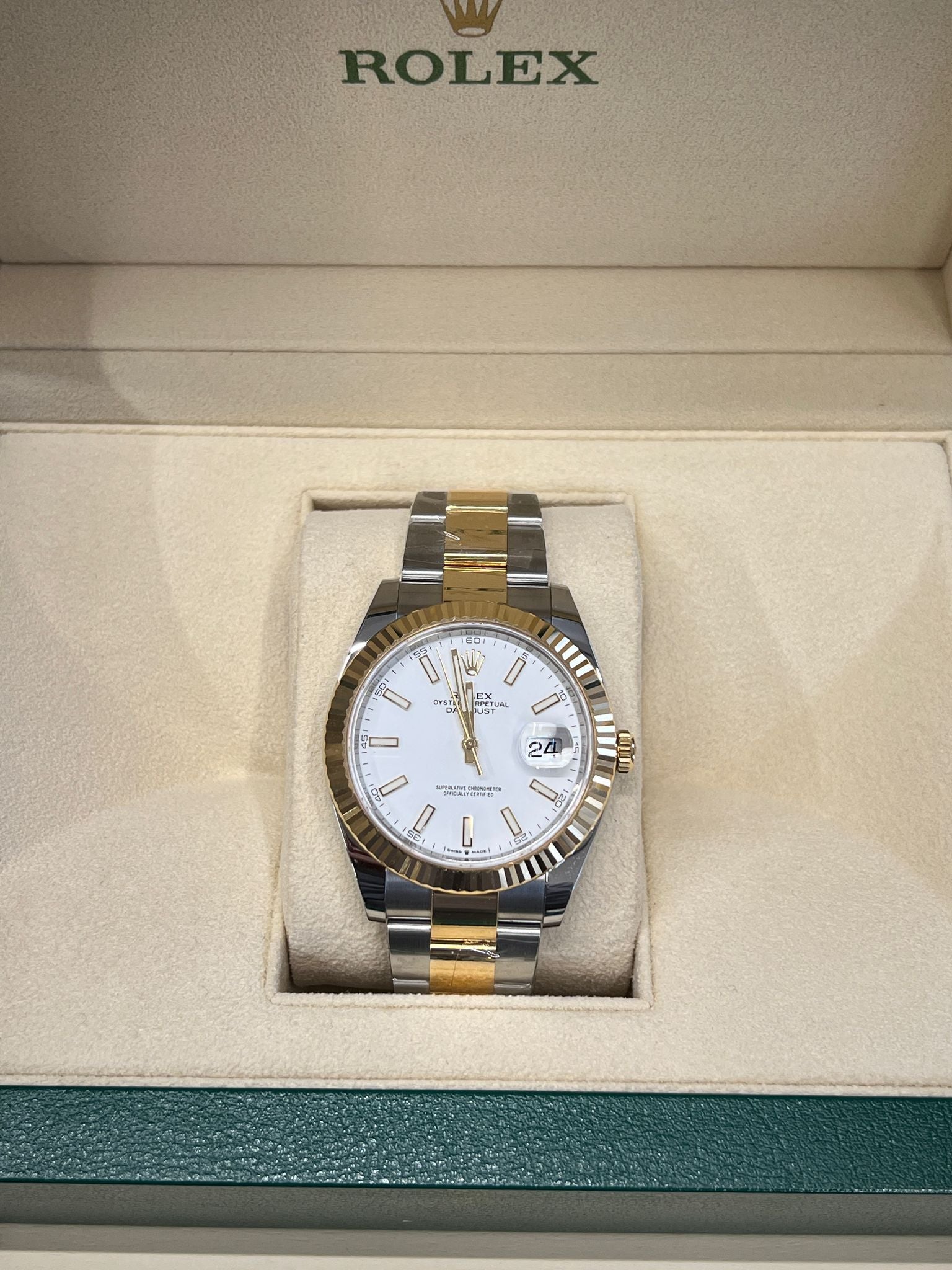 Rolex Datejust 41 126333 White Index Oyster 2025