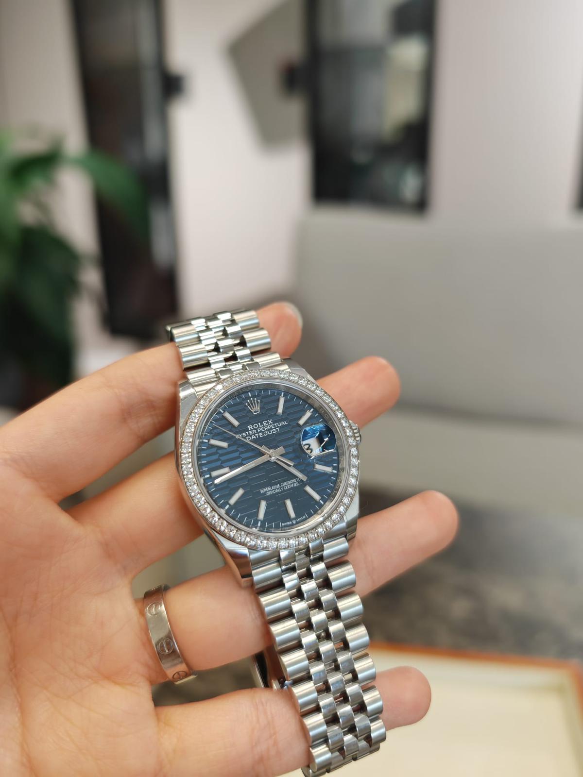 Rolex Datejust 36 126284RBR Fluted Blue Jubilee 2021