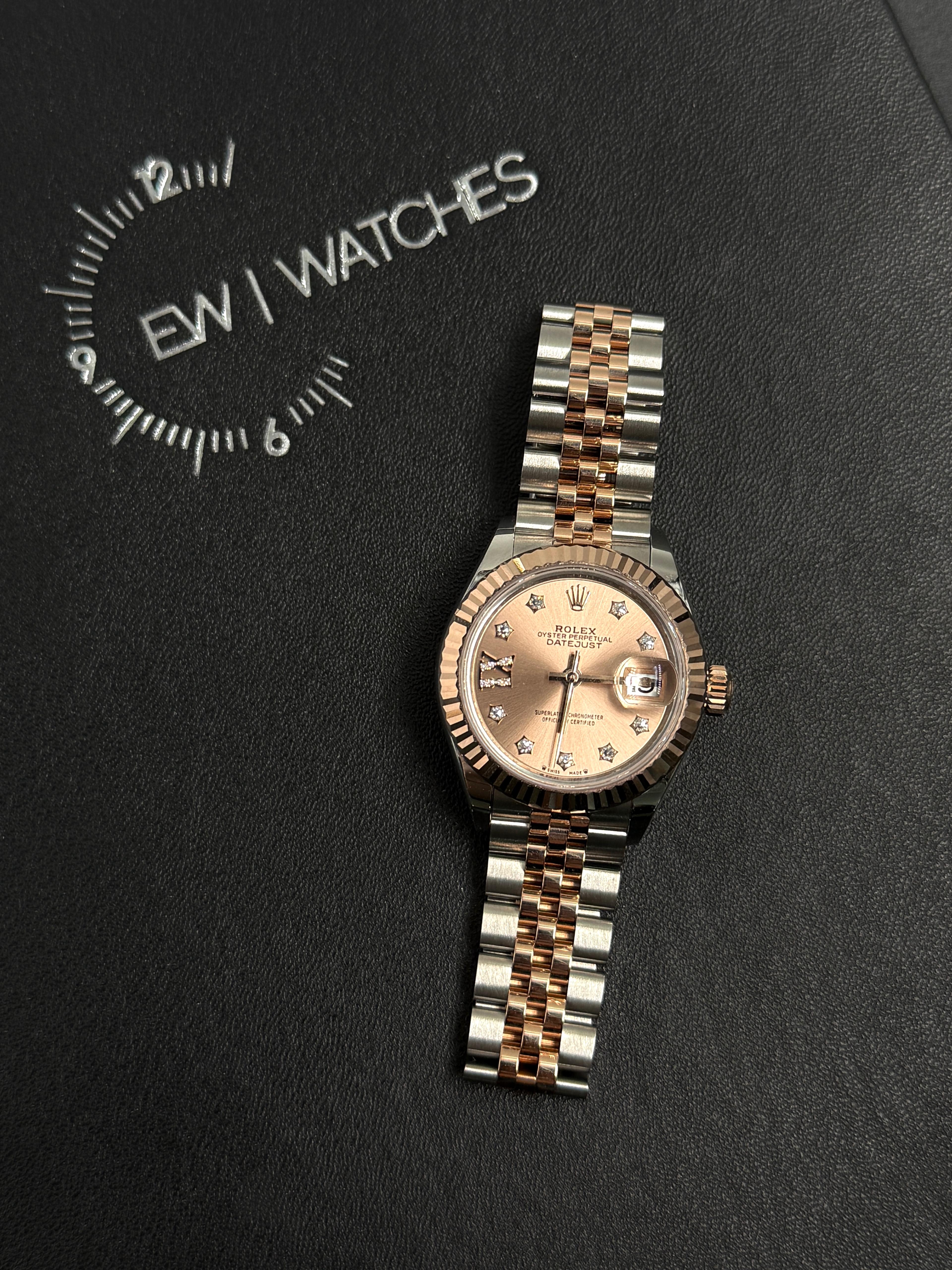 ROLEX  Lady-Datejust 28MM 279171G ROSE STAR  JUB