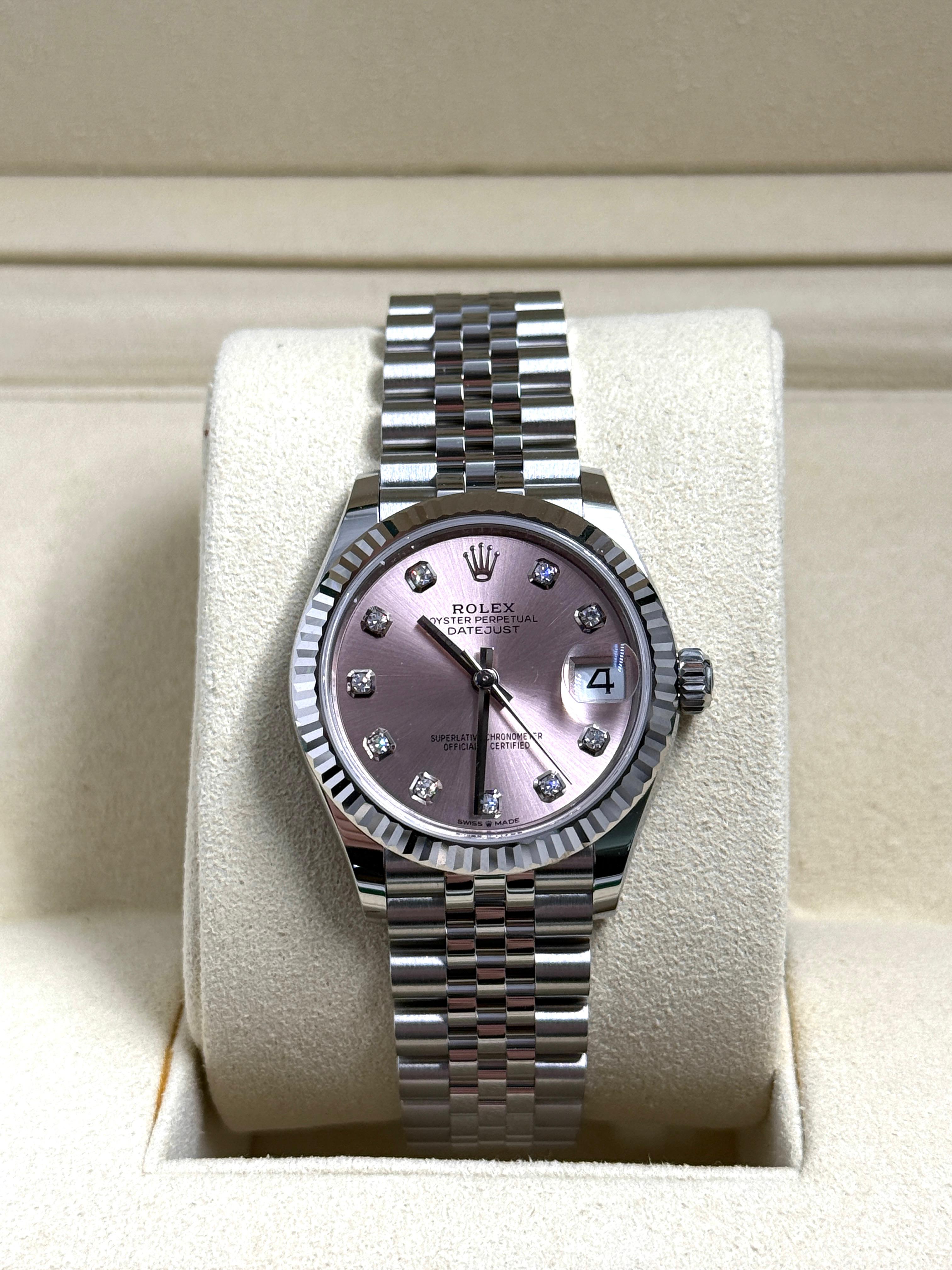Rolex Datejust 31mm 278274G Pink Index JUB