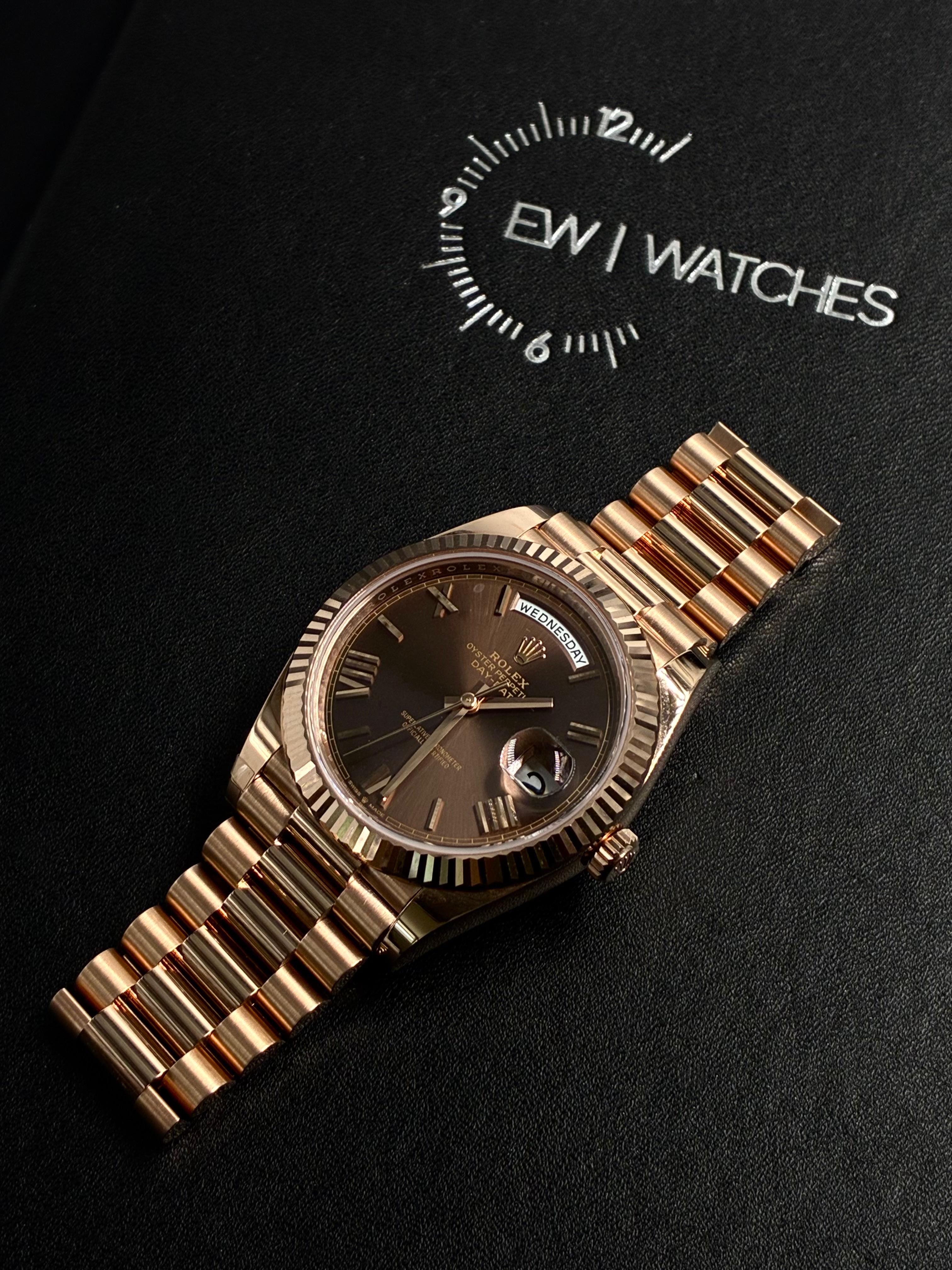 Rolex Day-Date 40 228235 Chocolate Roman