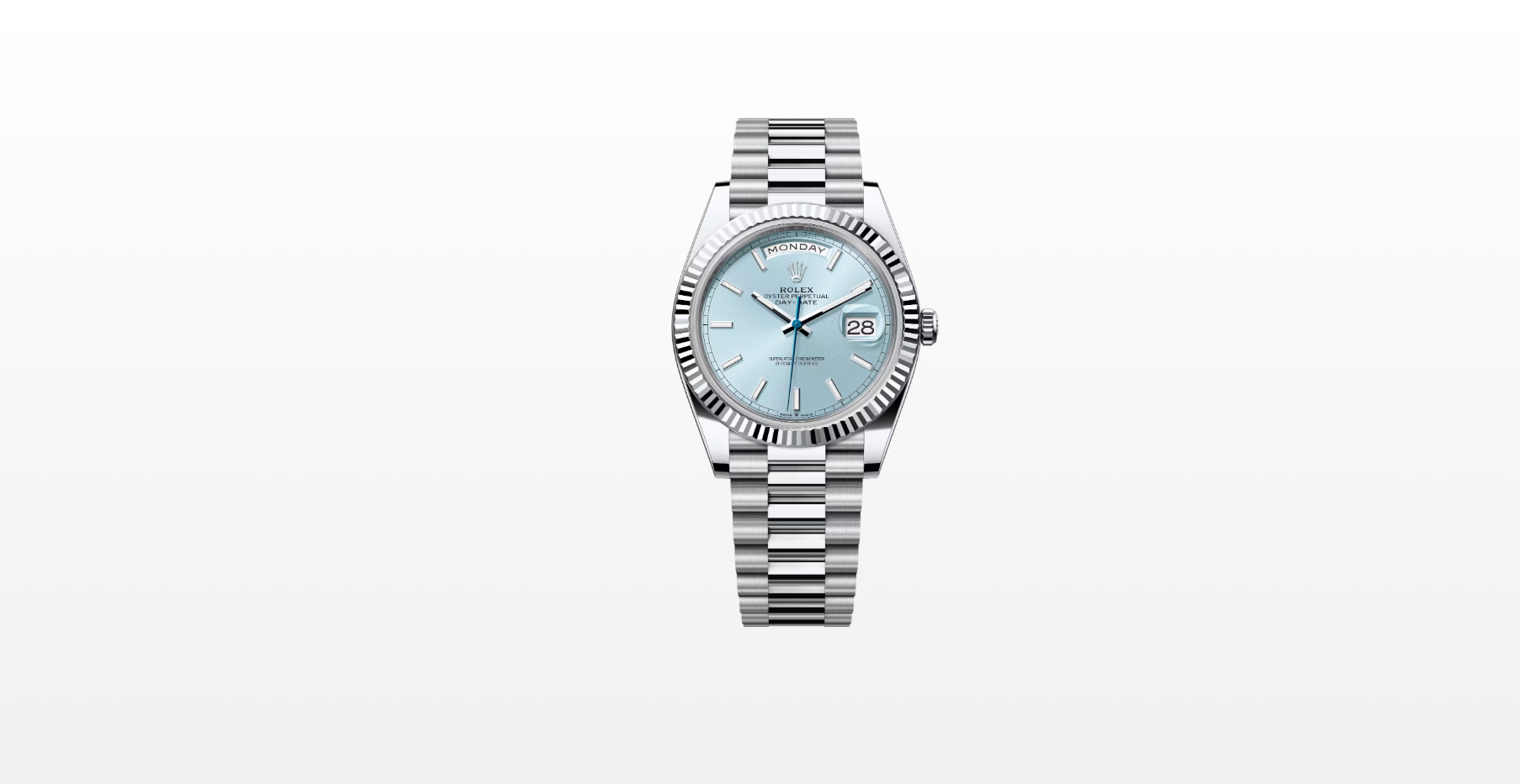 Rolex Day-Date 40 228236 ICE BLUE INDEX