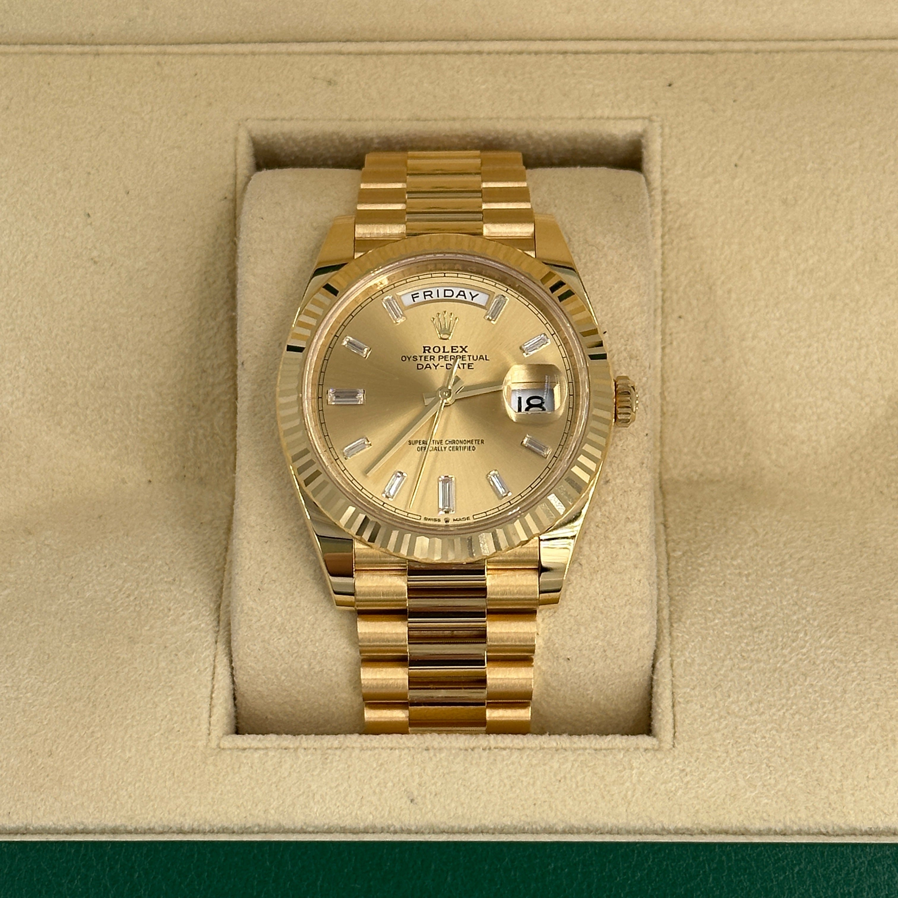 Rolex Day date 40 228238A Champagne Index Diamond