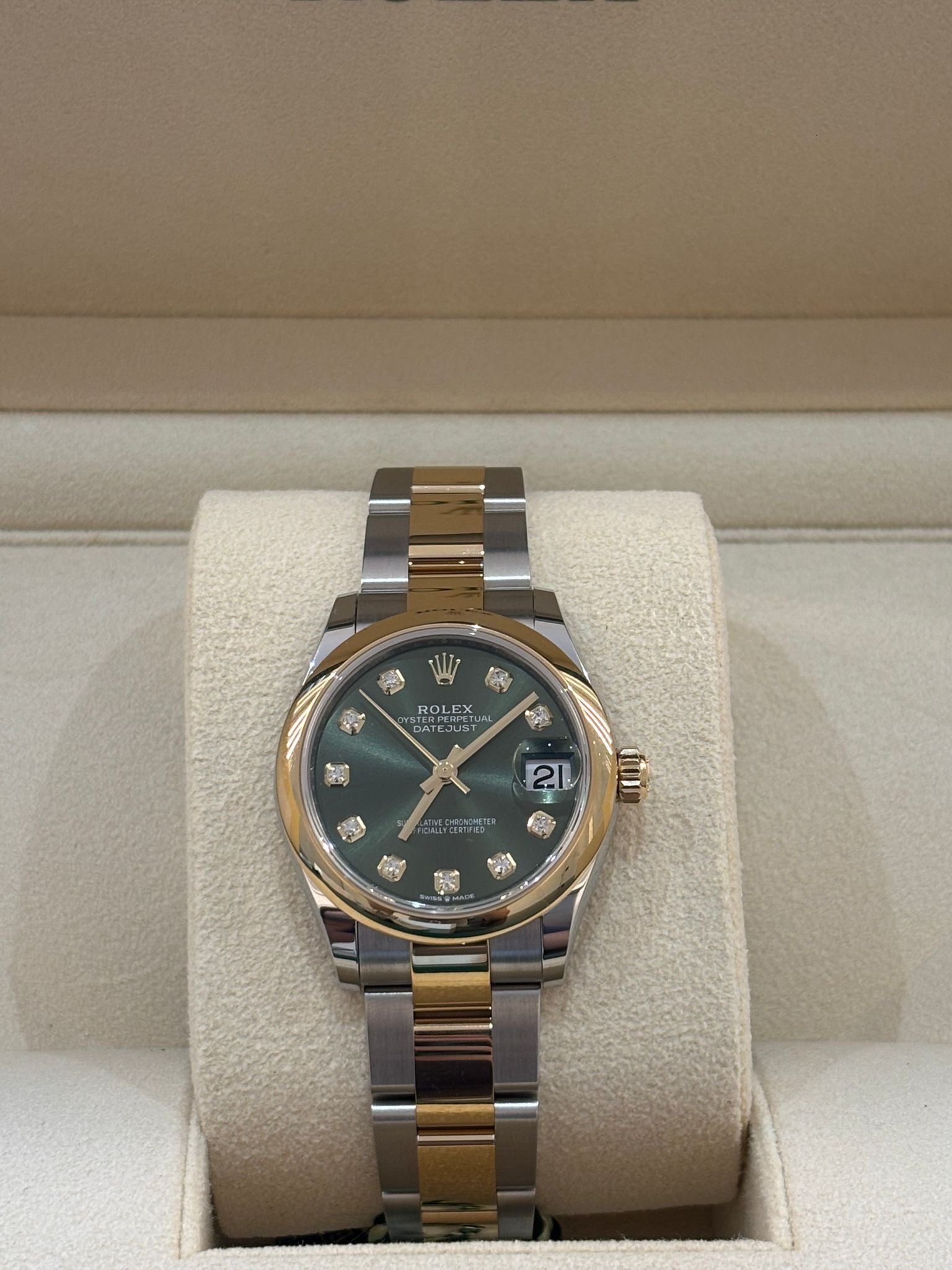 Rolex Datejust 31 278243G Green Diamonds Oyster 2025