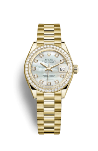 Rolex Lady-Datejust 28 279138RBR NG White Mother of Pearl President