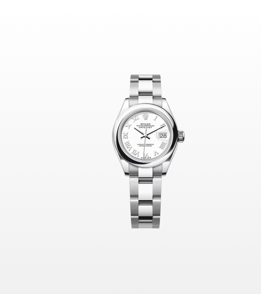 Rolex Lady-Datejust 28 279160 White Roman Oyster