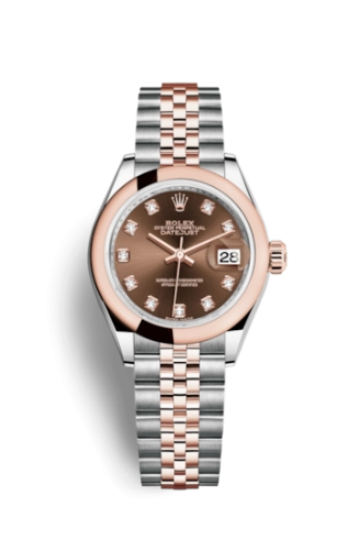 Rolex Lady-Datejust 28 279161G Chocolate Diamond Dial Jubilee