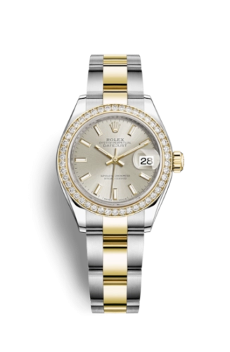 Rolex Lady-Datejust 28 279383RBR Silver Index Oyster