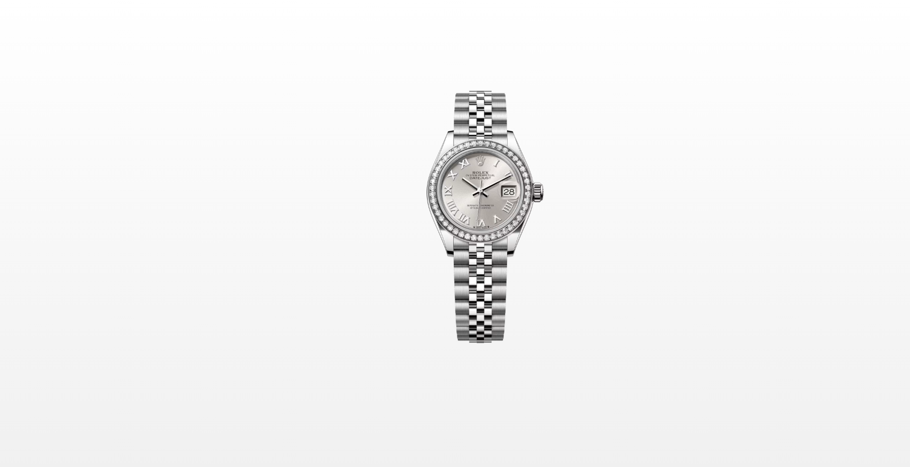 Rolex Lady-Datejust 28 279384RBR Silver Roman Jubilee