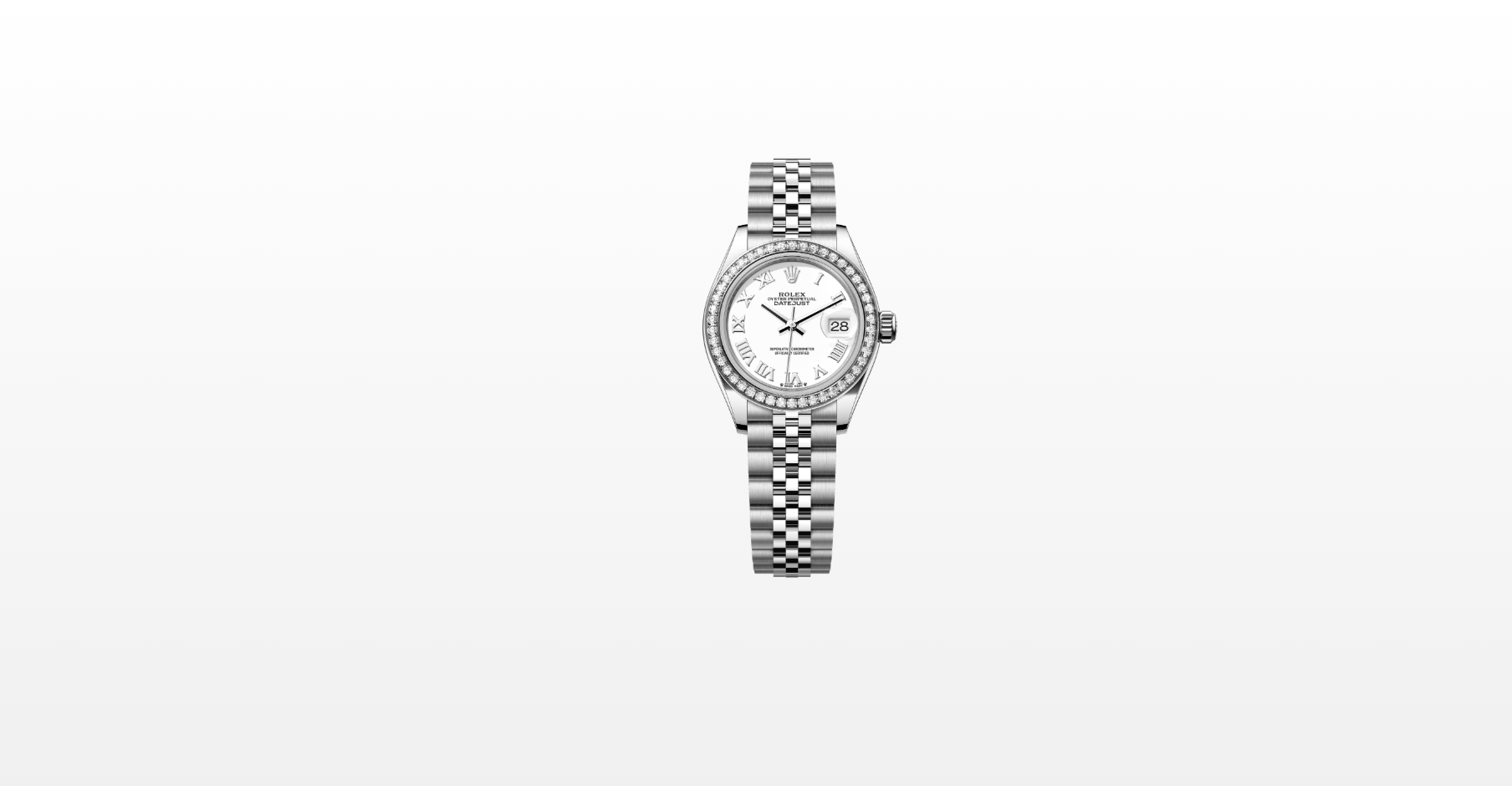 Rolex Lady-Datejust 28 279384RBR White Roman Jubilee