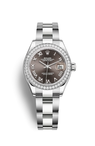 Rolex Lady-Datejust 28 279384RBR Grey Roman Jubilee
