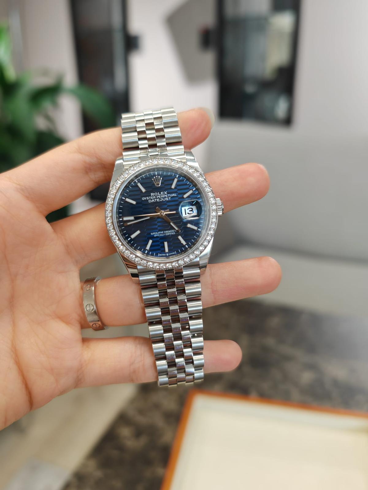 Rolex Datejust 36 126284RBR Fluted Blue Jubilee 2021