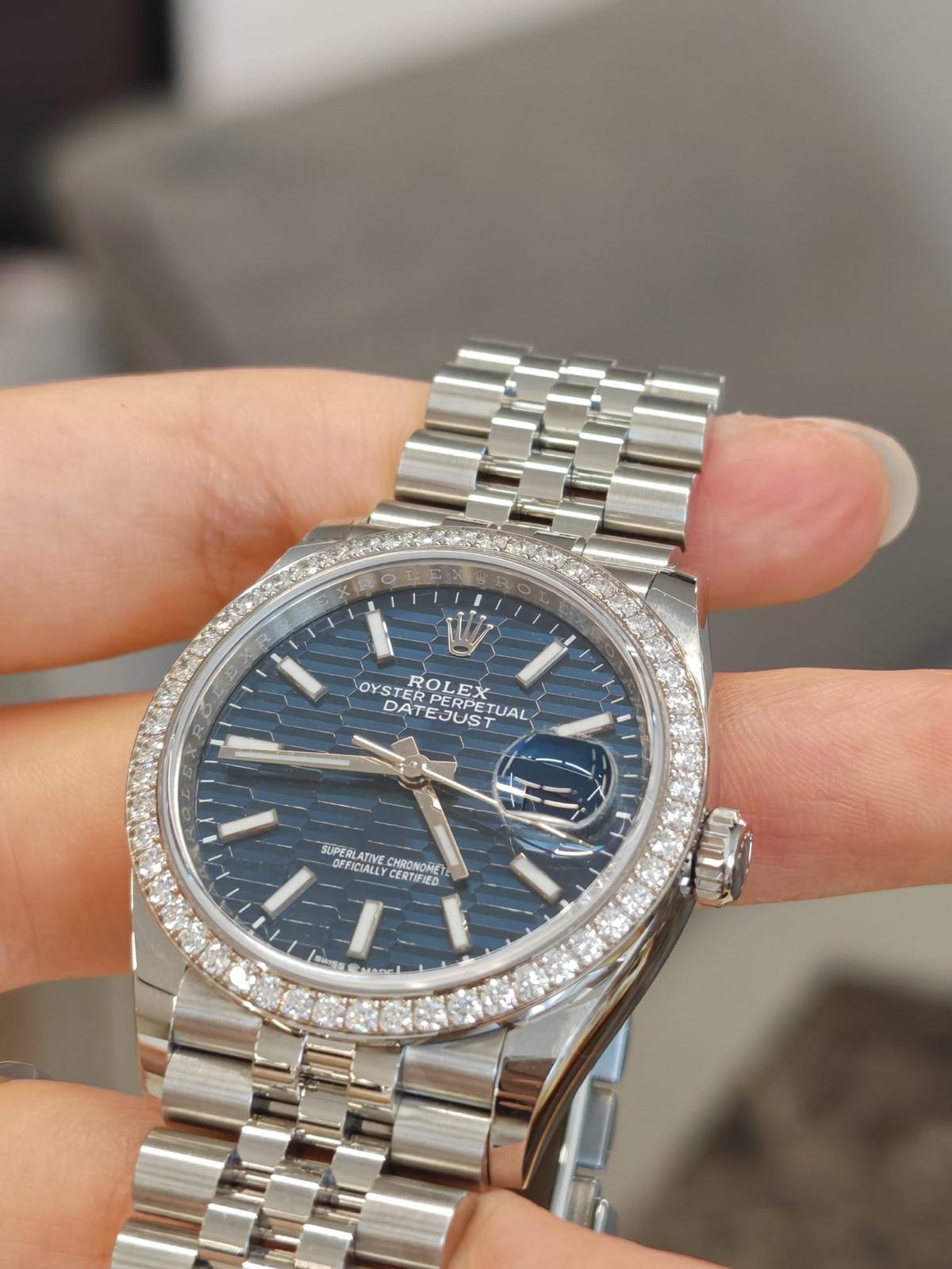 Rolex Datejust 36 126284RBR Fluted Blue Jubilee 2021