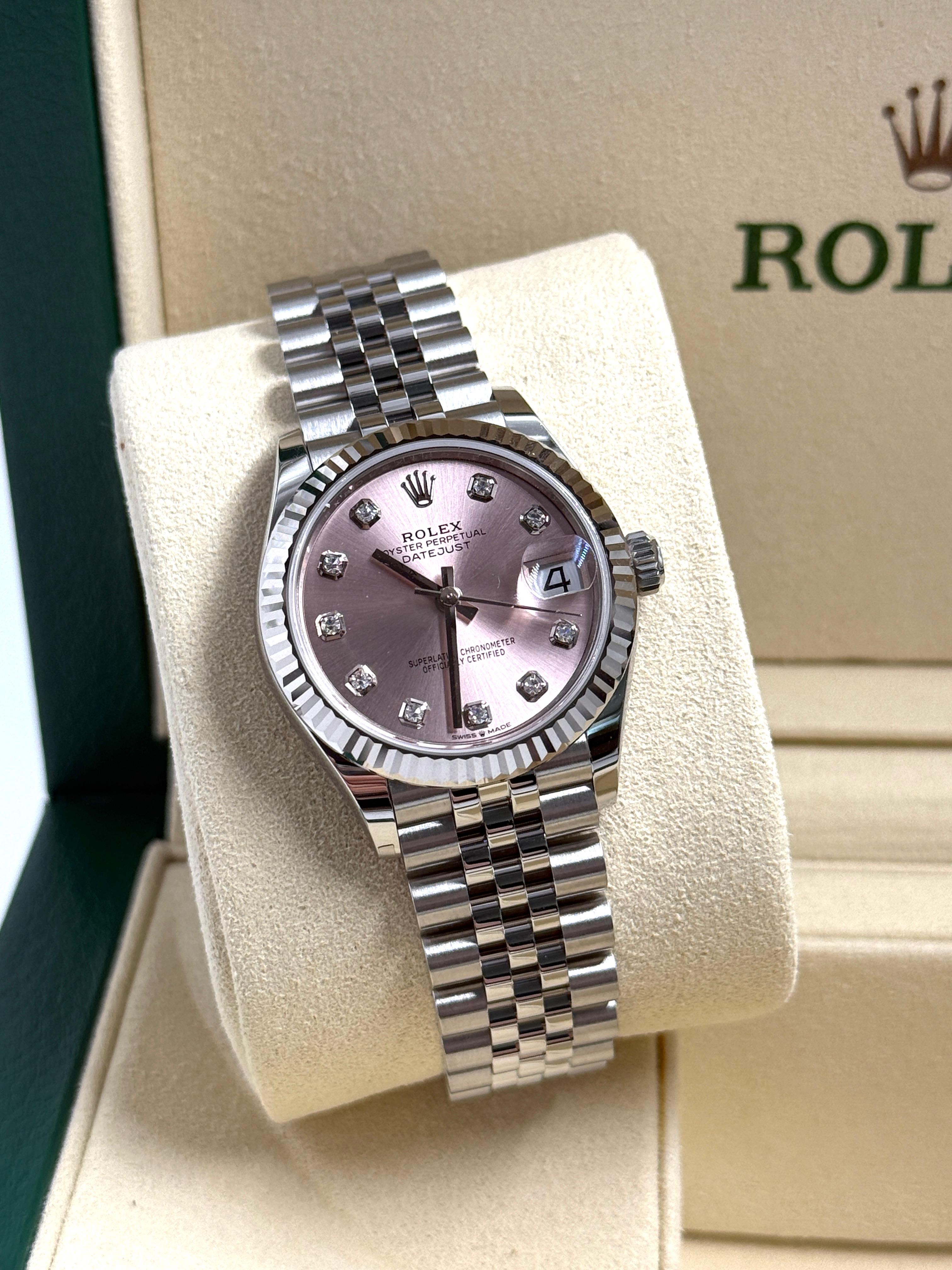 Rolex Datejust 31mm 278274G Pink Index JUB