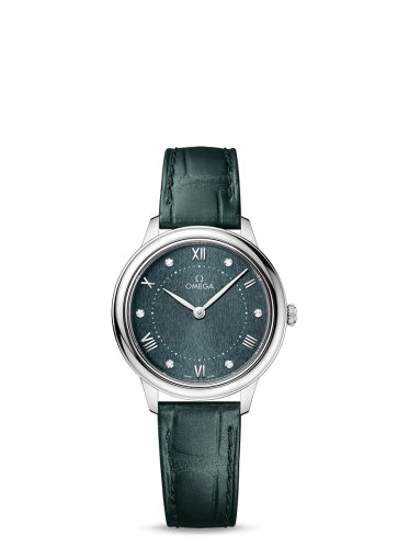 Omega 434.13.30.60.60.001 De Ville Quartz 30 Stainless Steel