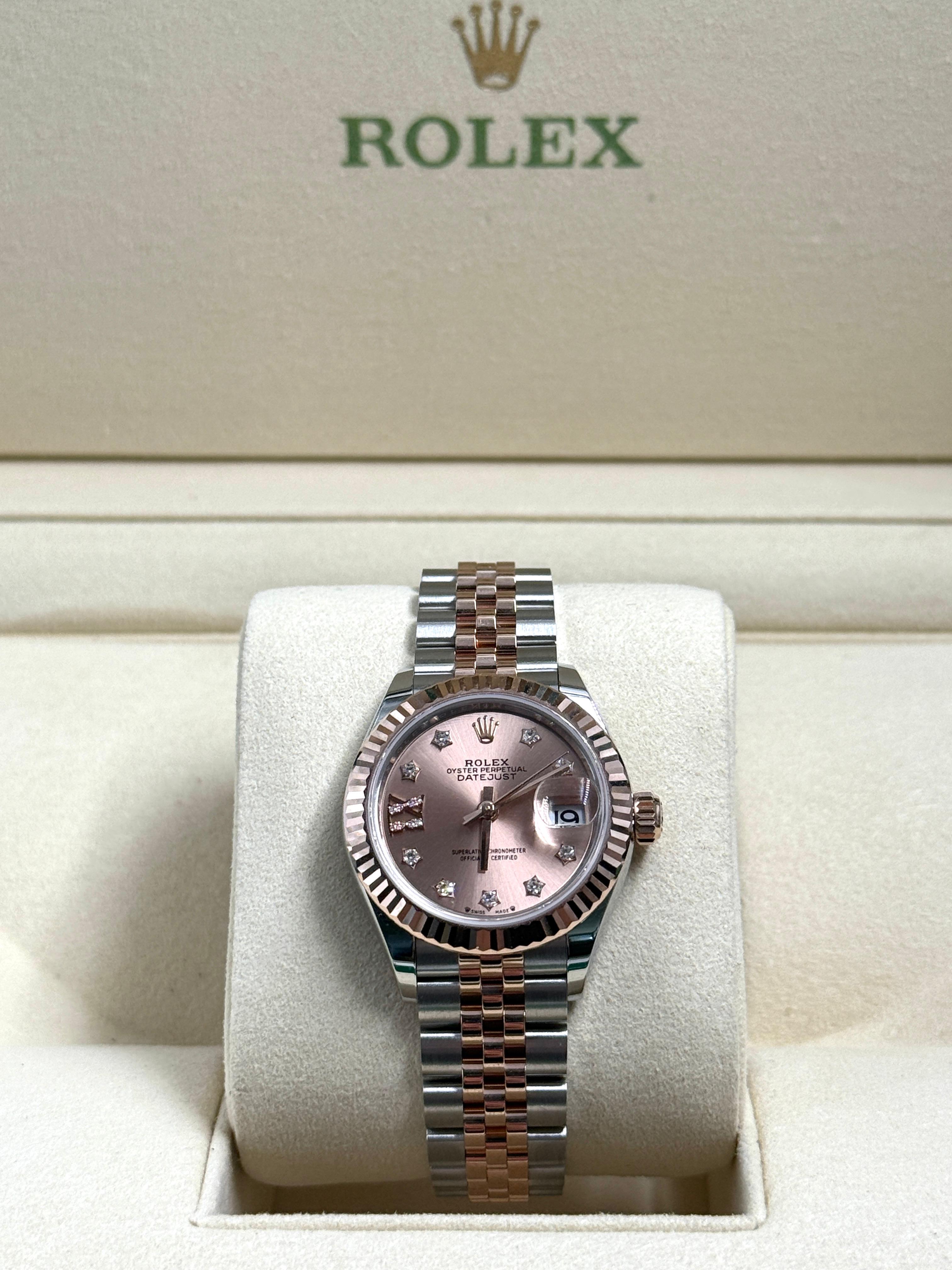 ROLEX  Lady-Datejust 28MM 279171G ROSE STAR  JUB