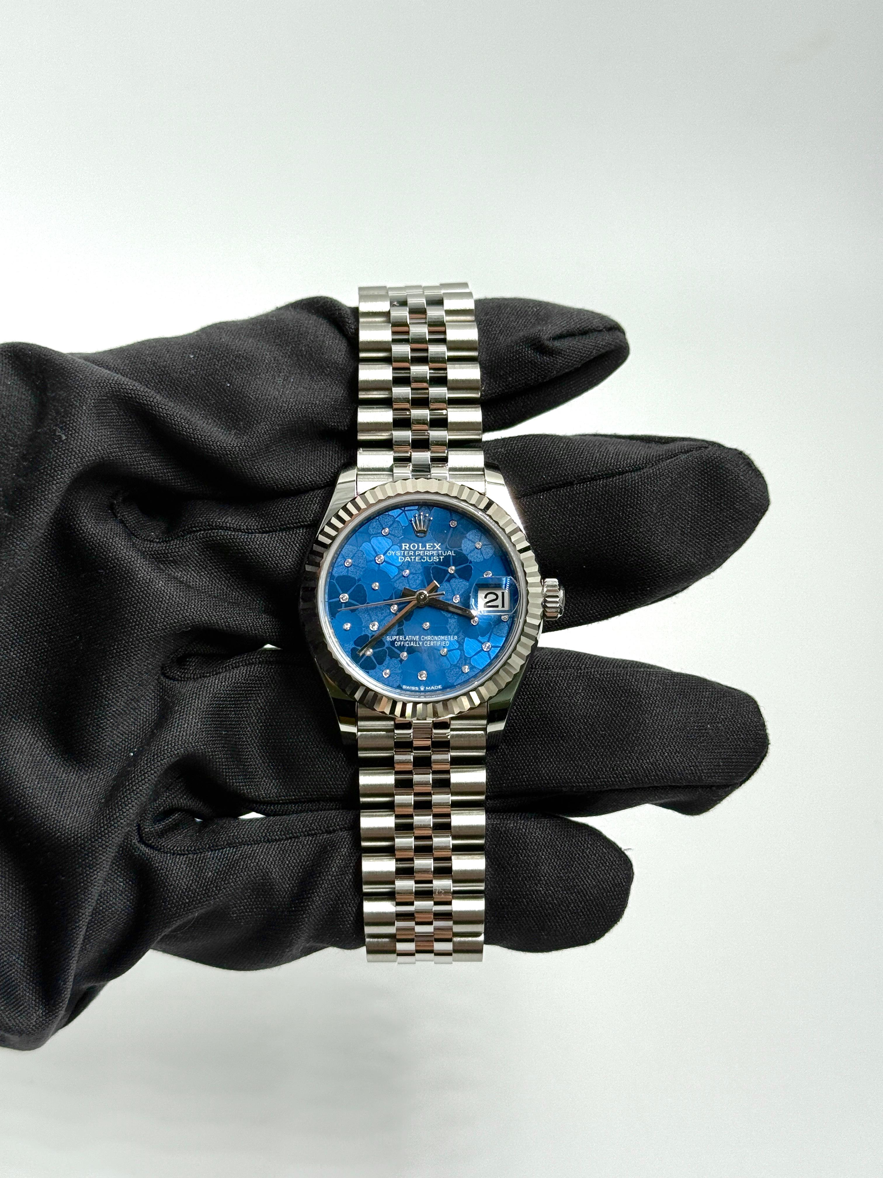 Rolex Datejust 31 278274 Blue Floral Jubilee 2025