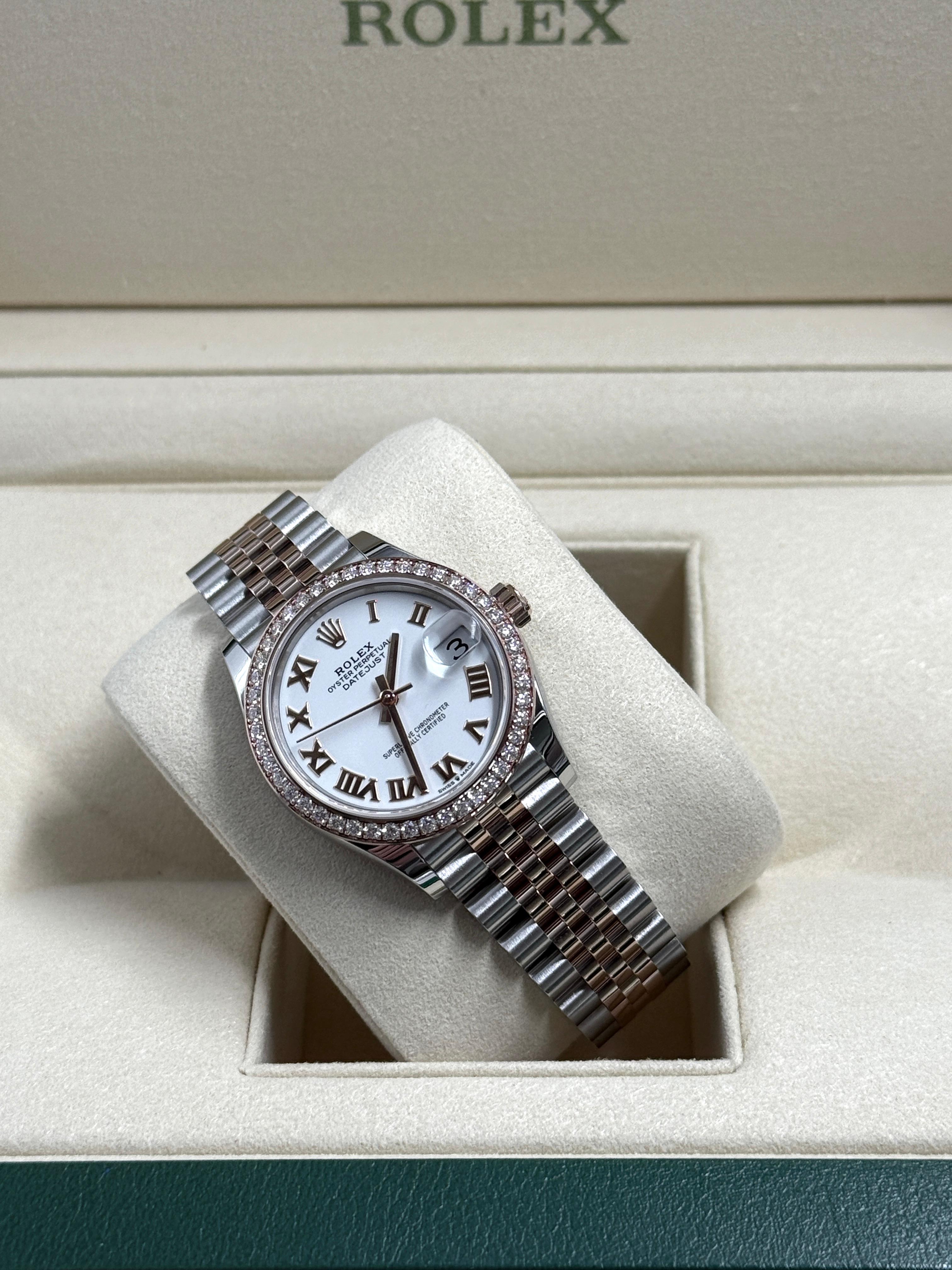ROLEX Datejust 31MM 278381RBR WHITE ROMAN JUB