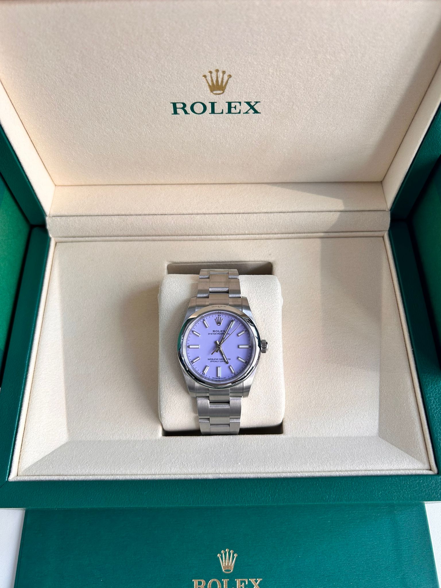 ROLEX Oyster Perpetual 34 124200LAVANDER