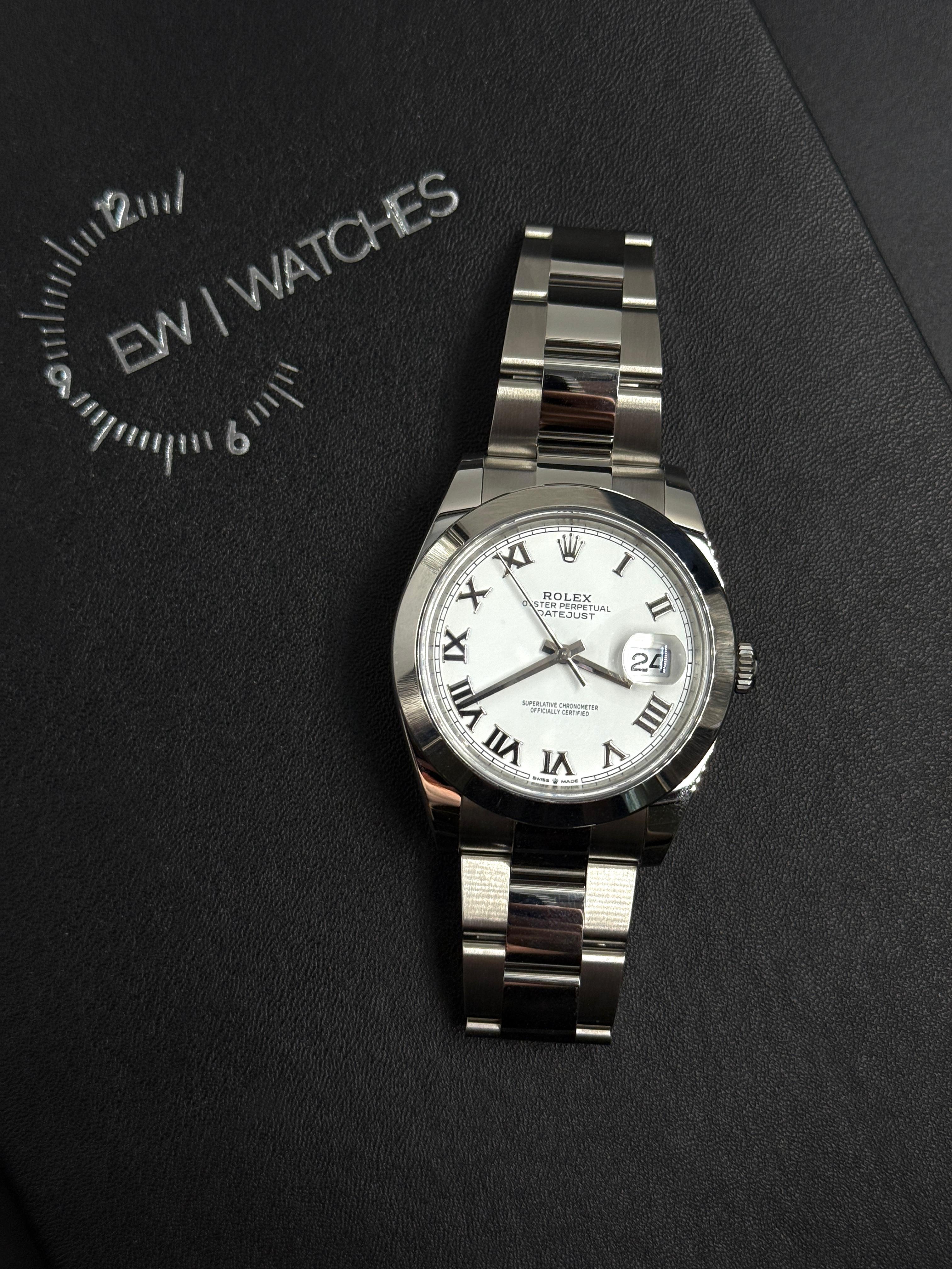 Rolex Datejust 41 126300 White Roman Oyster 2024