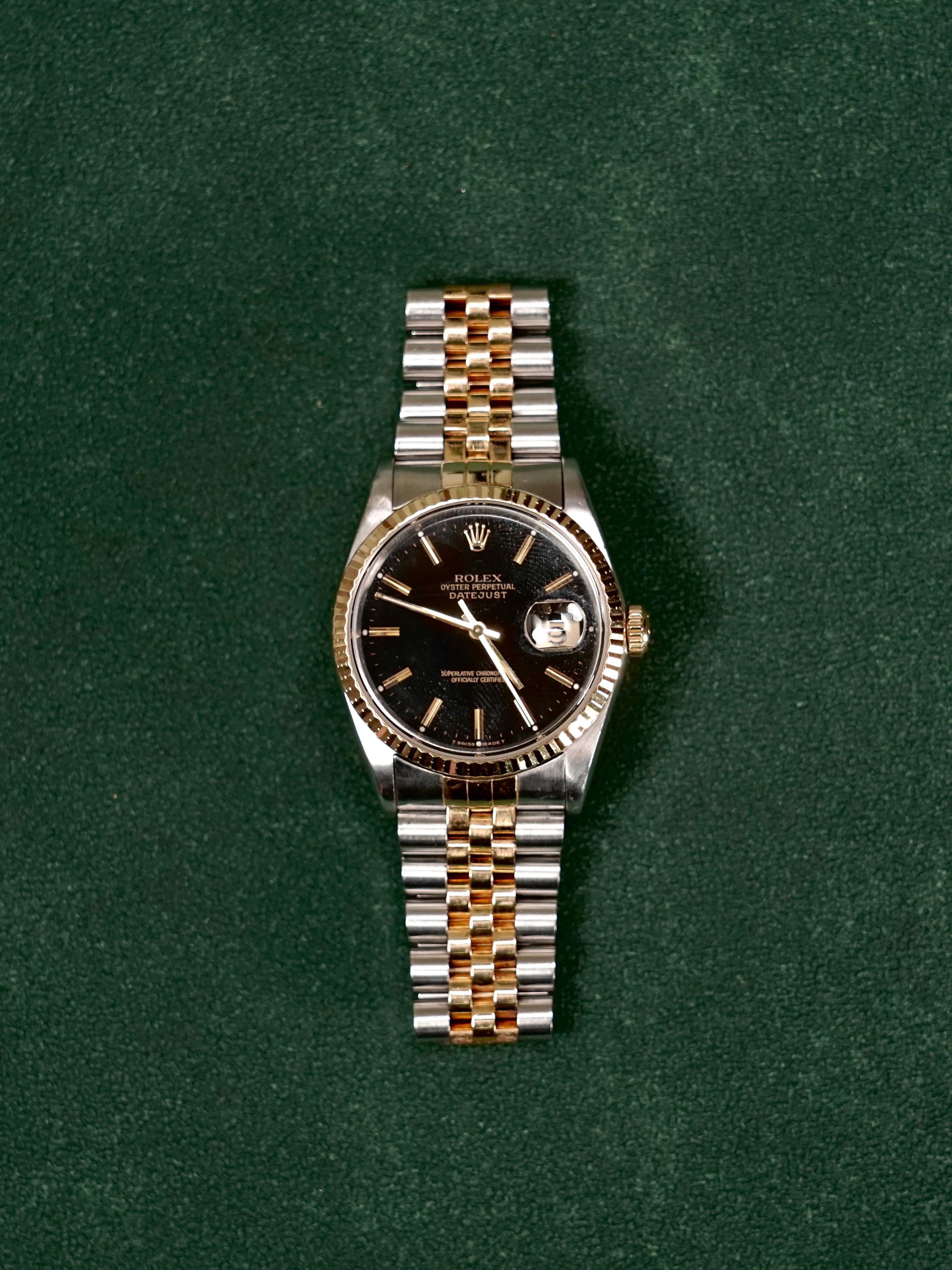 ROLEX 16233 BLACK INDEX JUB