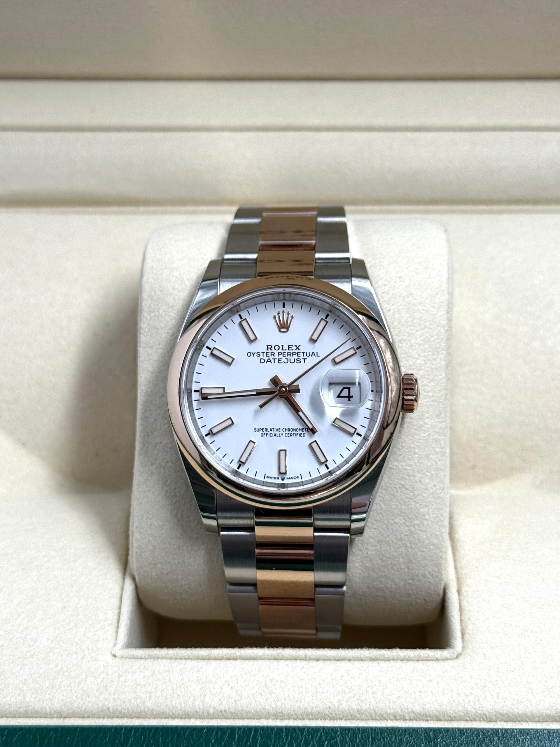 Rolex Datejust 36mm 126201 White Index OYS – EW Watches