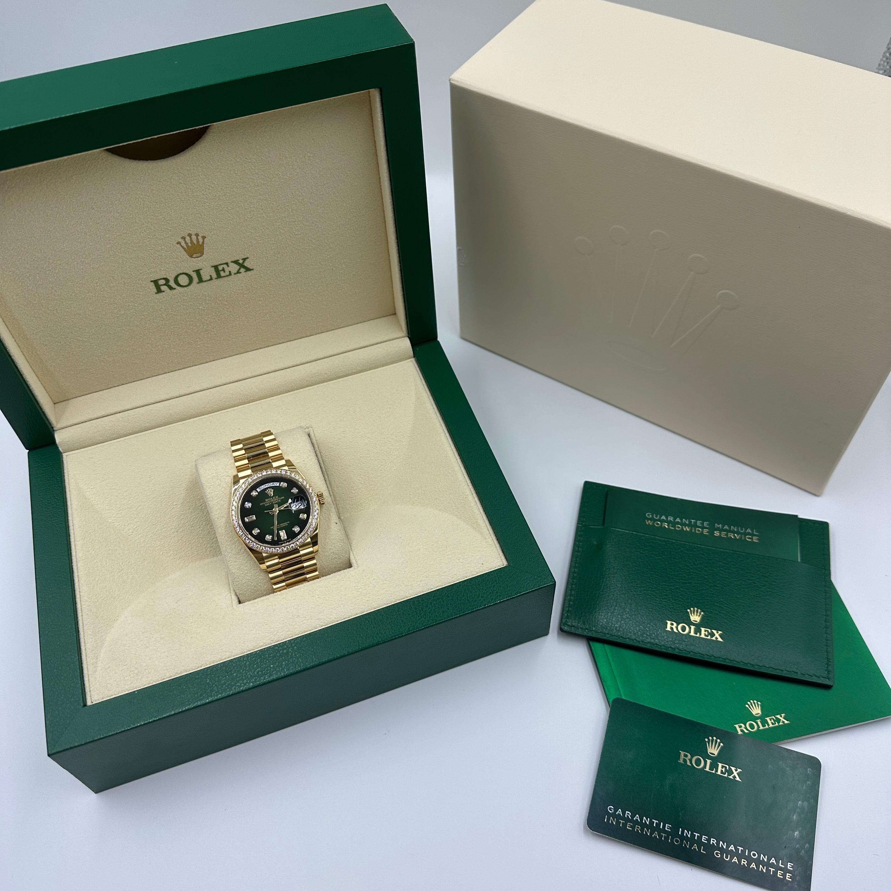 Rolex Day-Date 36 128348RBR G GREEN OMBRE m128348rbr-0035 2025
