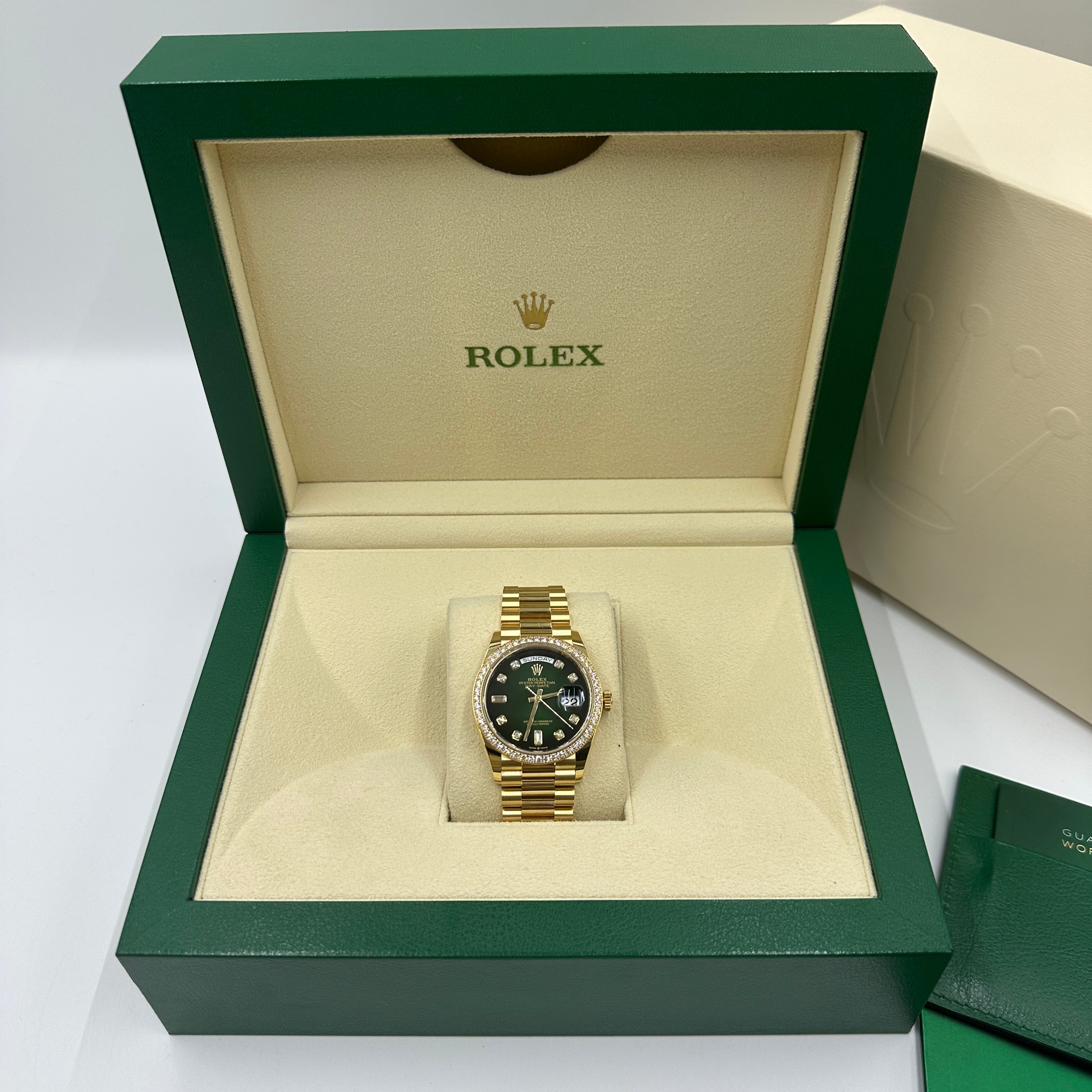 Rolex Day-Date 36 128348RBR G GREEN OMBRE m128348rbr-0035 2025
