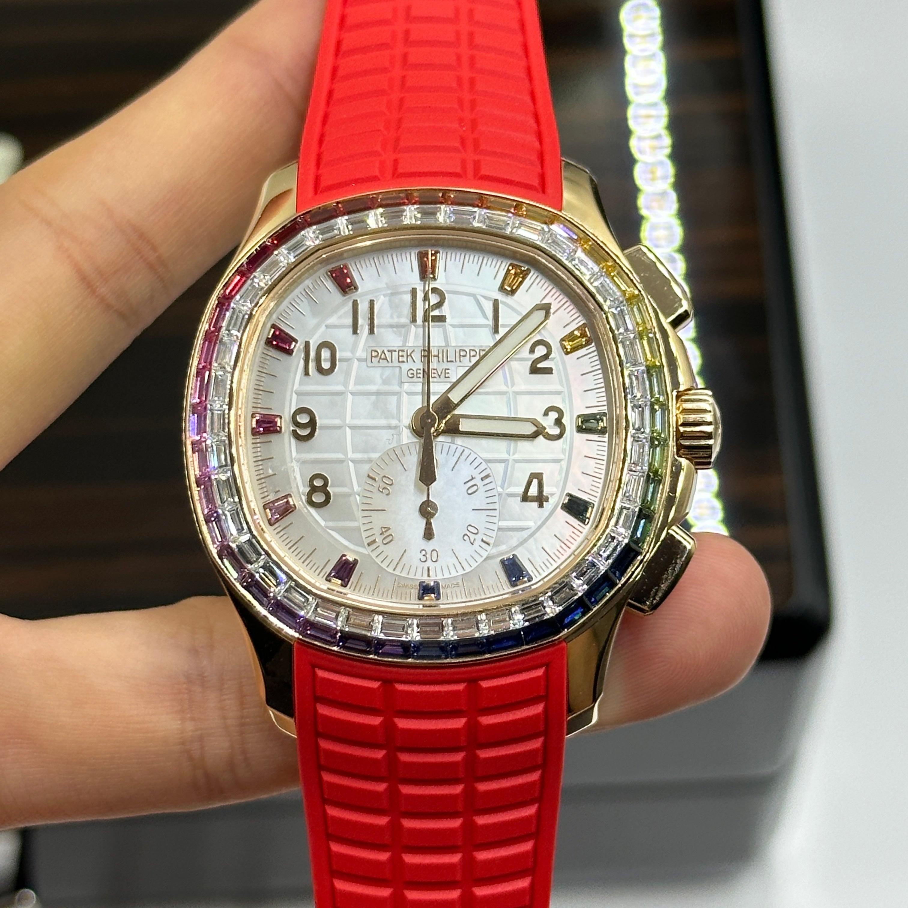 Patek Philippe 7968/300R-001 Aquanaut Luce Rainbow Chronograph Rose Gold