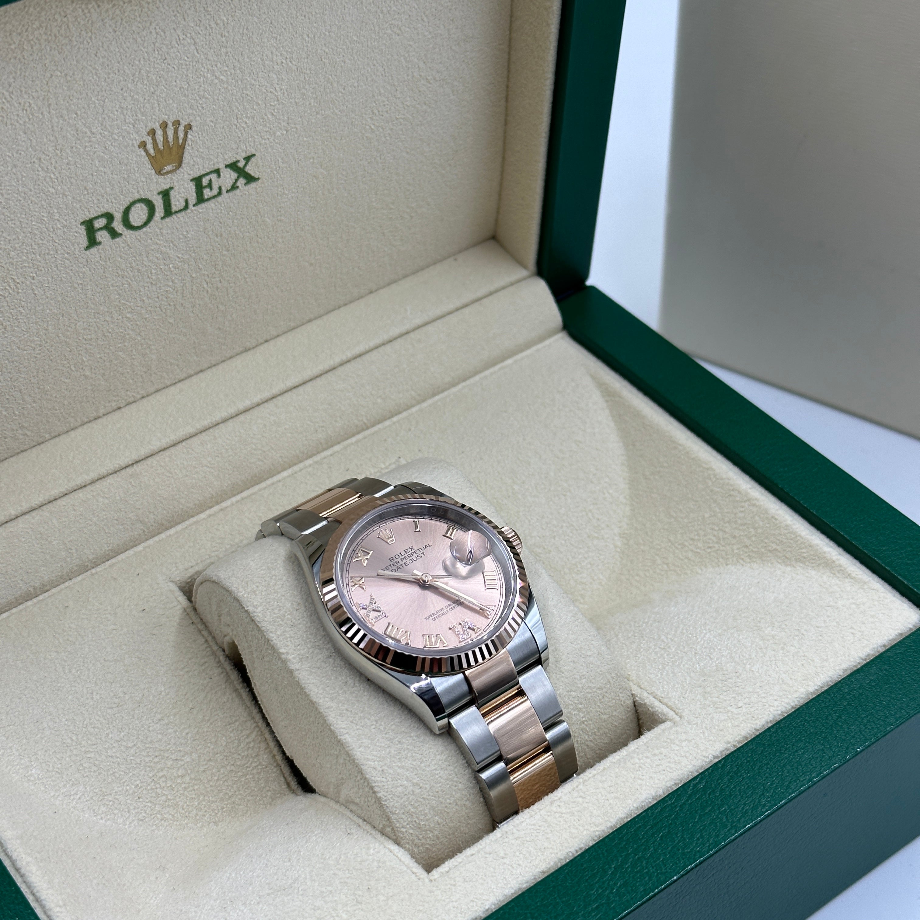Rolex Datejust 36 126231 Pink VIIX  Roman Oyster 2025
