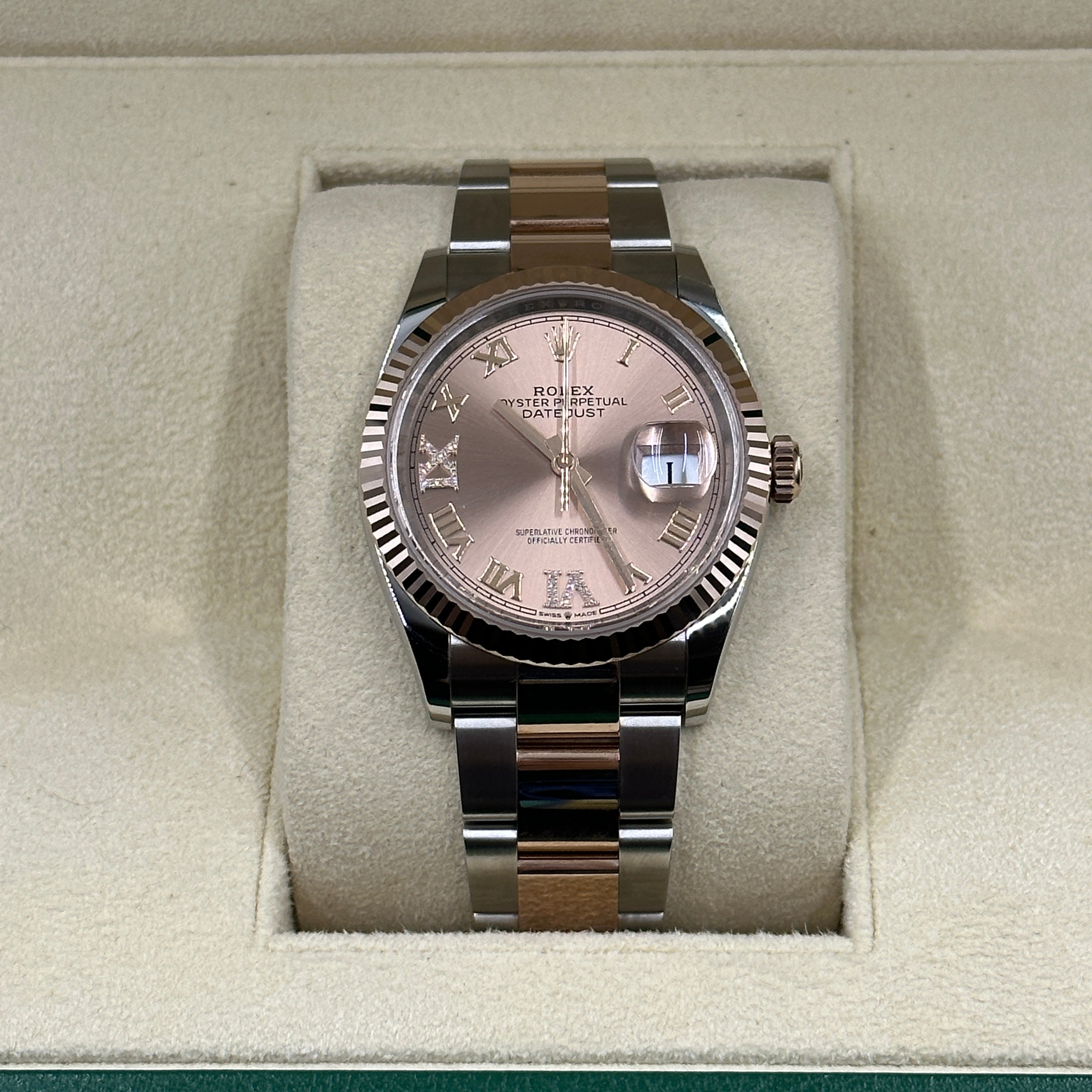 Rolex Datejust 36 126231 Pink VIIX  Roman Oyster 2025