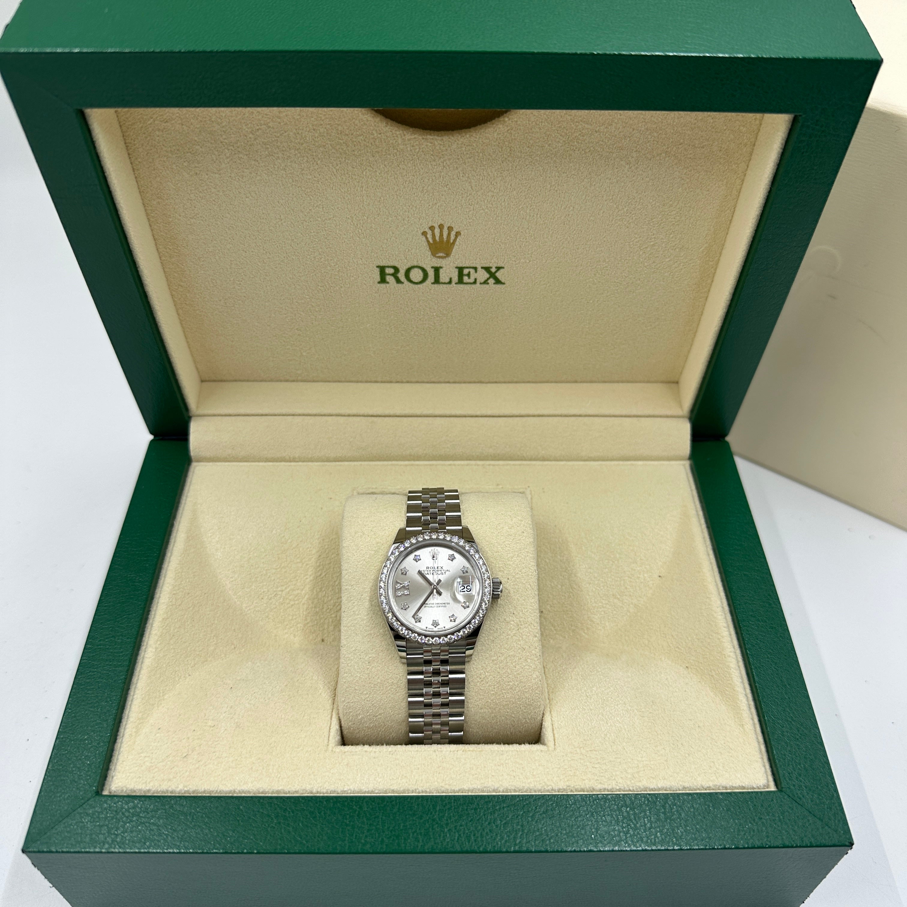 Rolex Lady-Datejust m279384RBR-0021 silver star diamons jub 2025