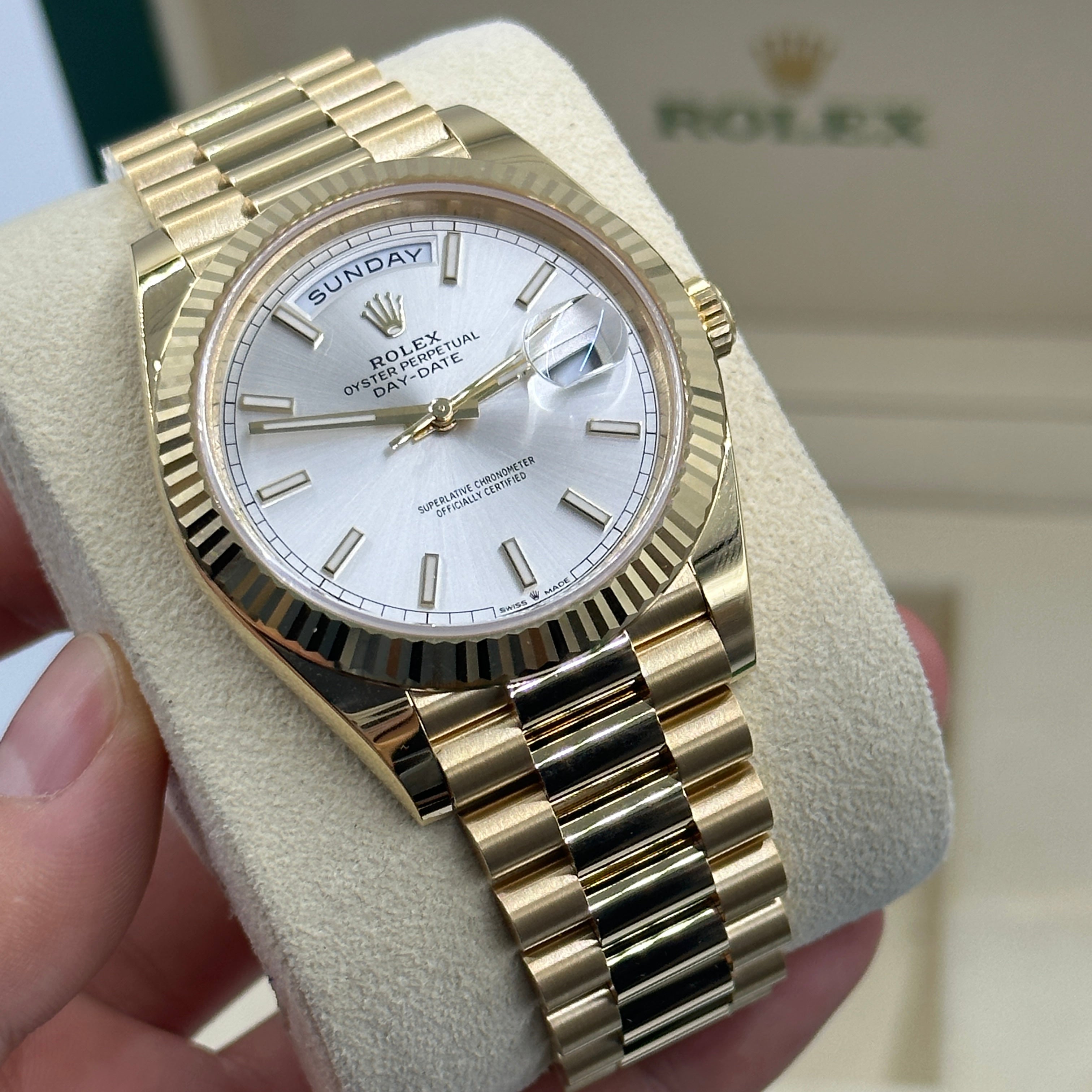 Rolex Day-Date 40 40mm 228238 Silver Index 2023
