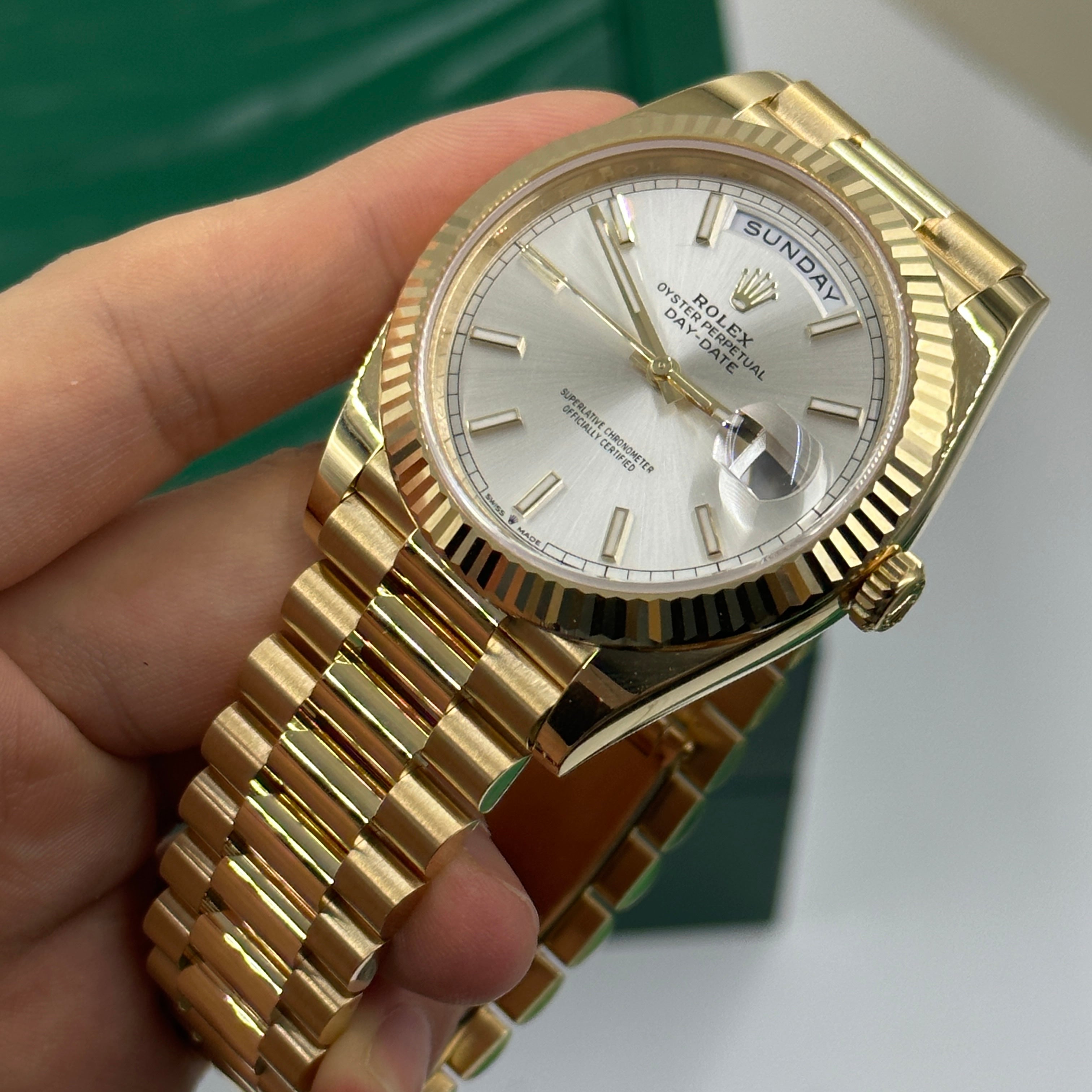Rolex Day-Date 40 40mm 228238 Silver Index 2023