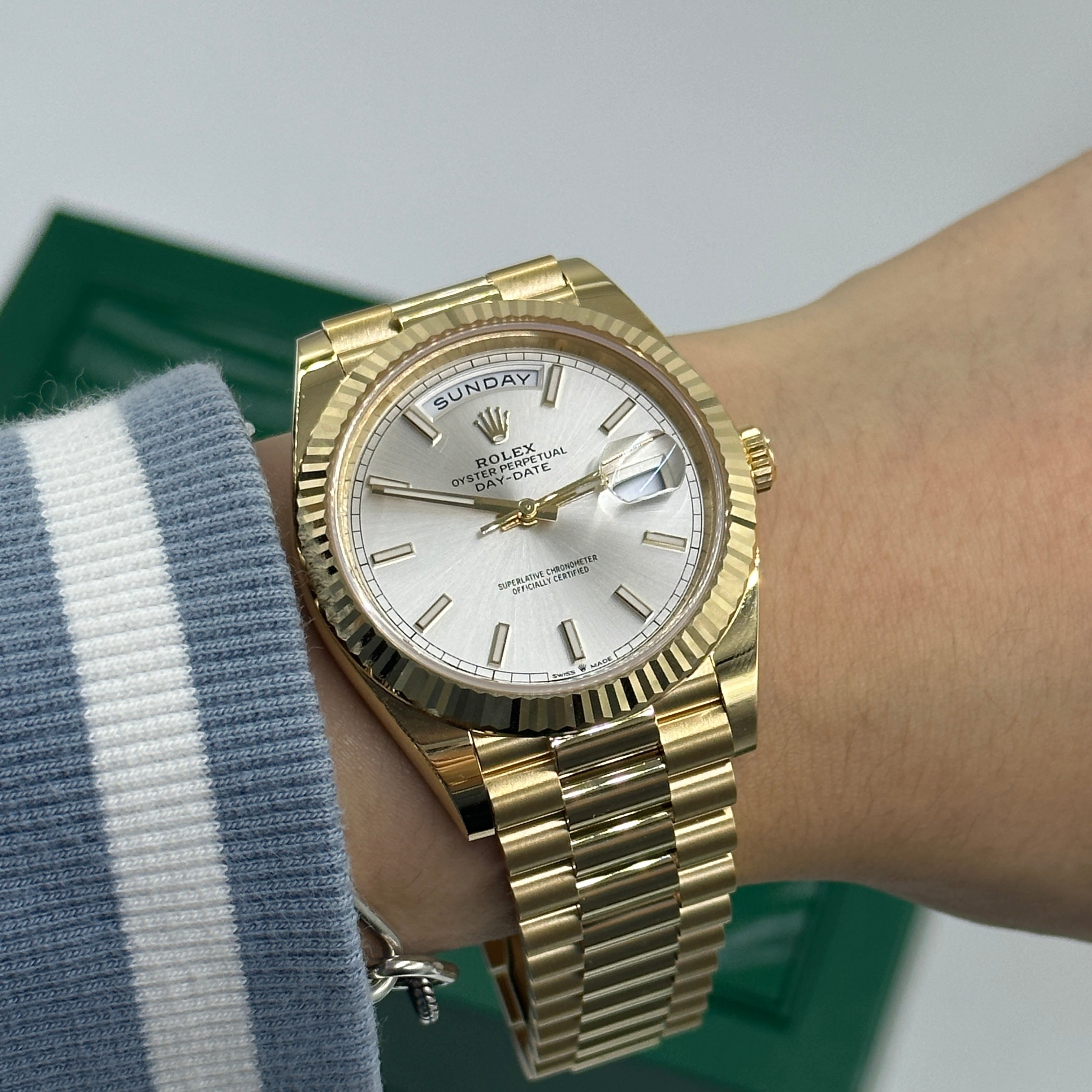 Rolex Day-Date 40 40mm 228238 Silver Index 2023